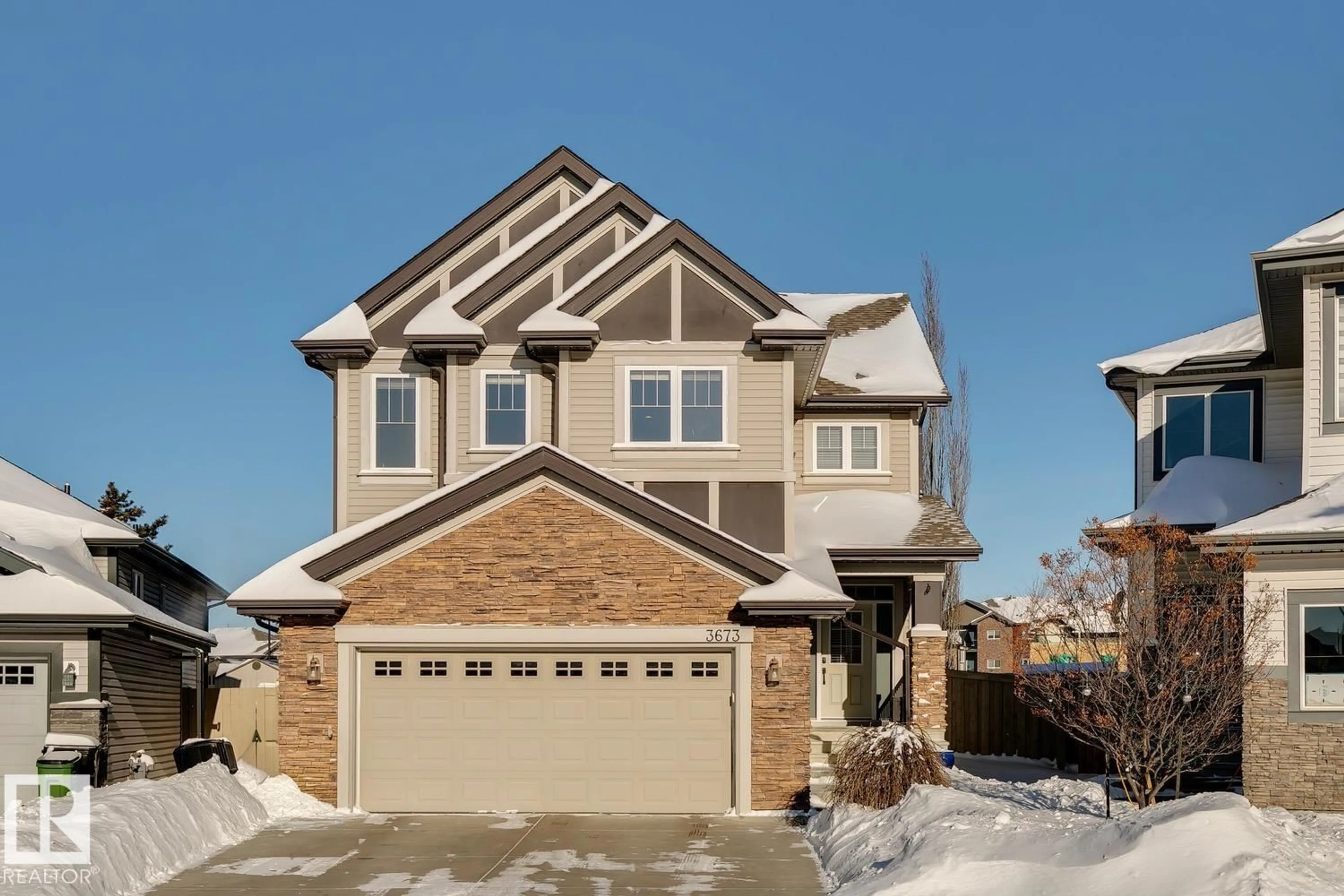 Home with brick exterior material, street for 3673 ATKINSON LO, Edmonton Alberta T6W0X1