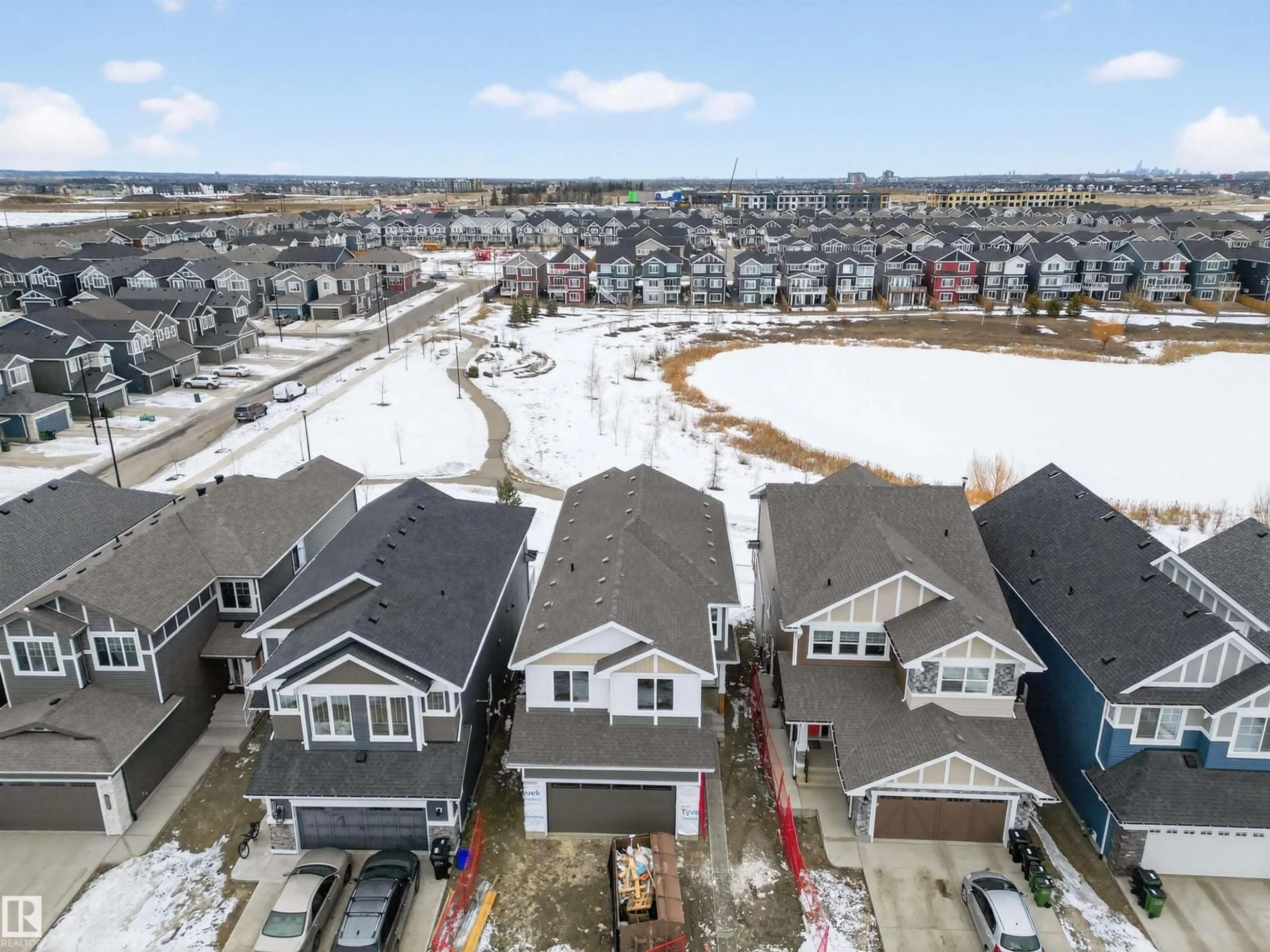 A pic from outside/outdoor area/front of a property/back of a property/a pic from drone, unknown for SW - 16716 34 AV, Edmonton Alberta T6W5M2