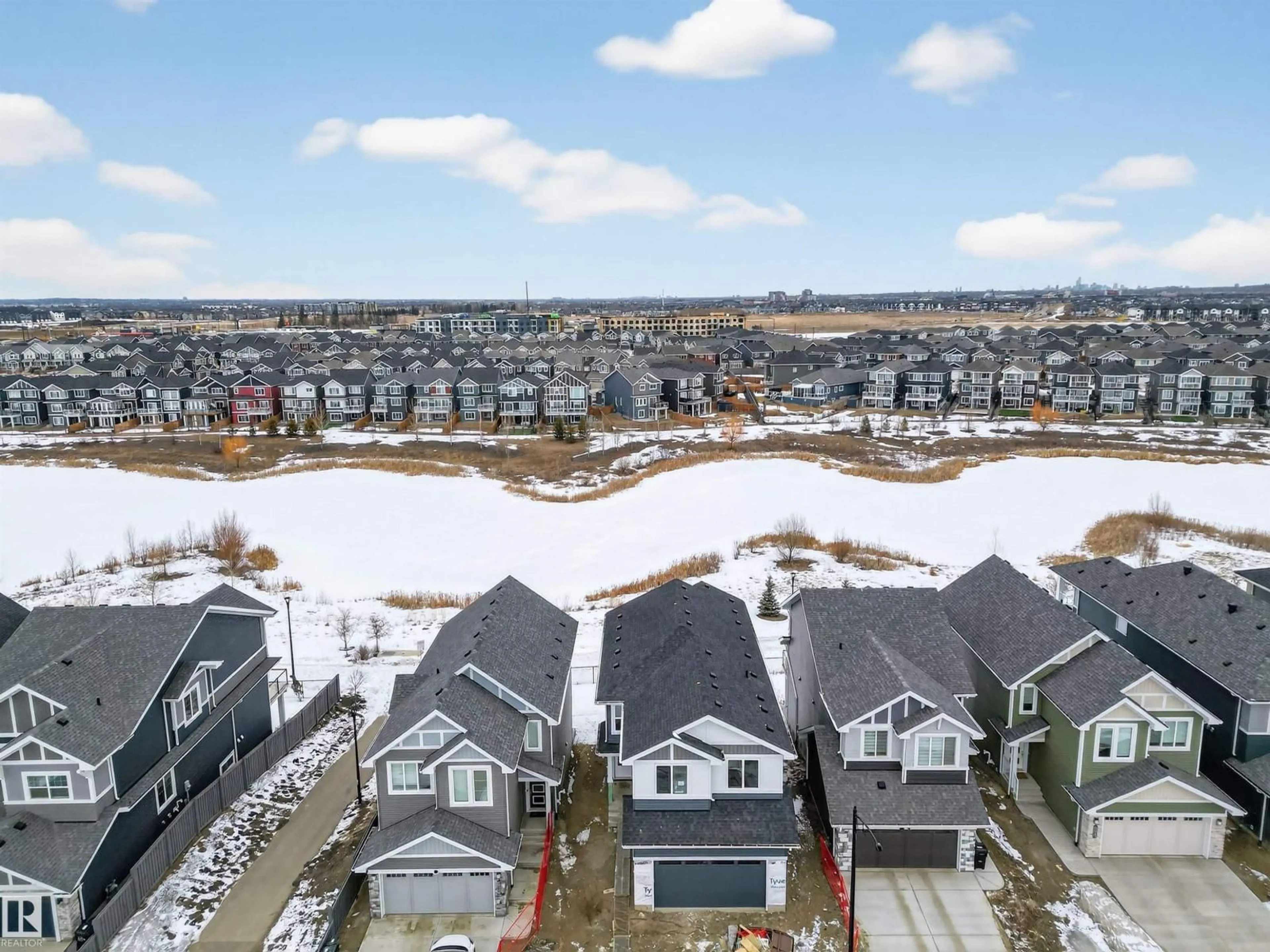 A pic from outside/outdoor area/front of a property/back of a property/a pic from drone, unknown for SW - 16716 34 AV, Edmonton Alberta T6W5M2