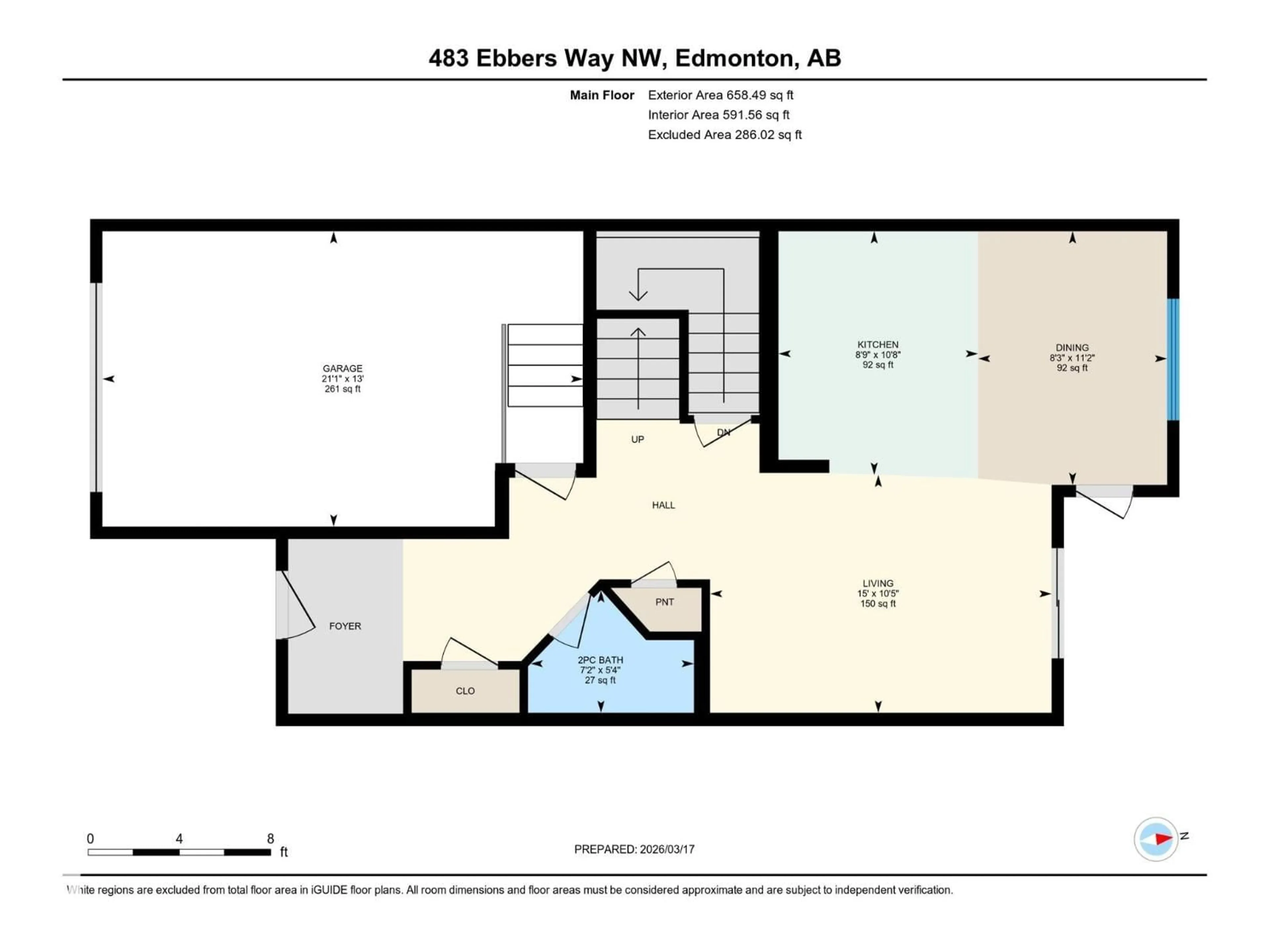 Floor plan for 483 EBBERS WAY, Edmonton Alberta T5Y3T7