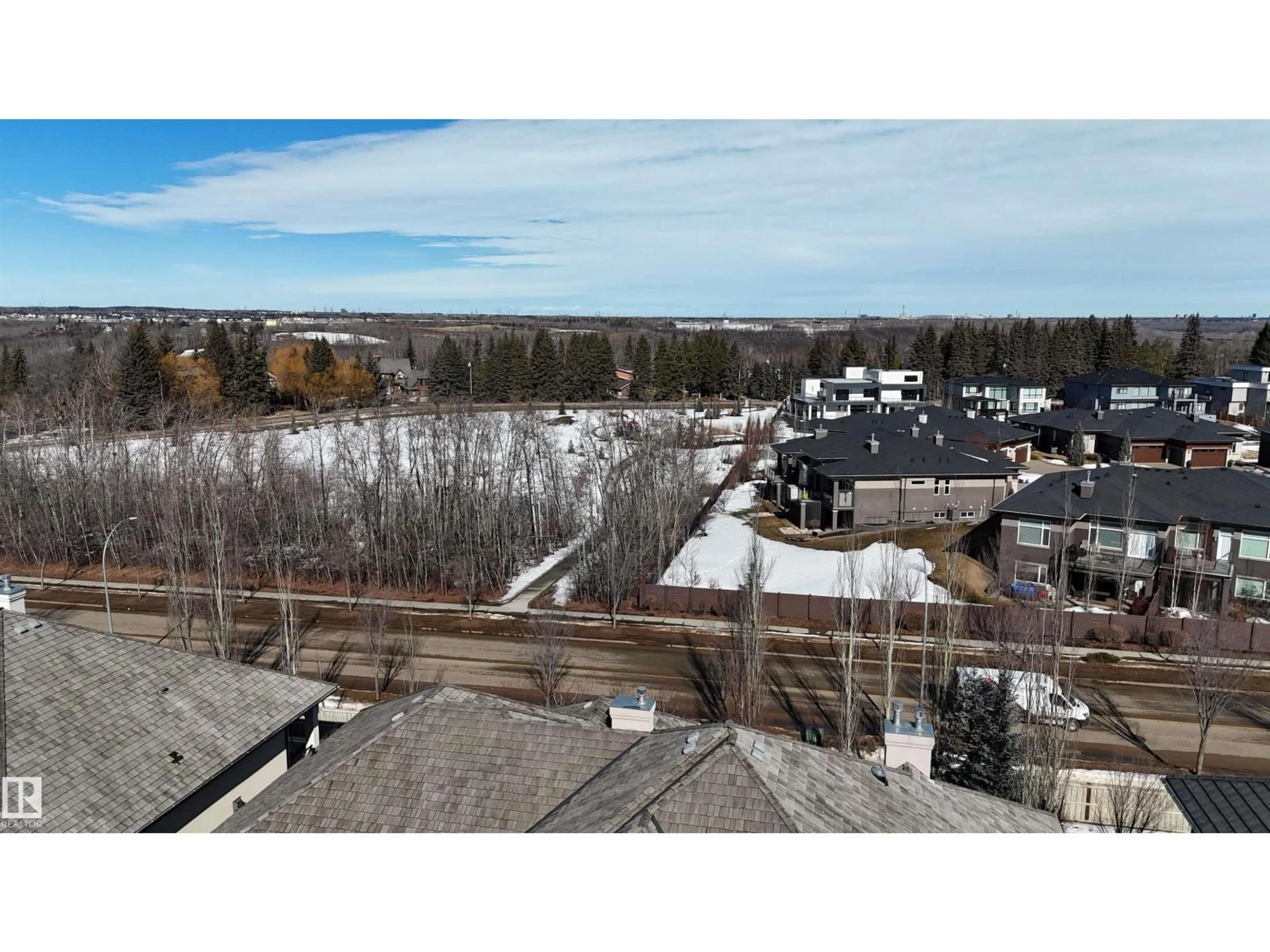 A pic from outside/outdoor area/front of a property/back of a property/a pic from drone, city buildings view from balcony for 3014 WATSON LANDING LD, Edmonton Alberta T6W2G4