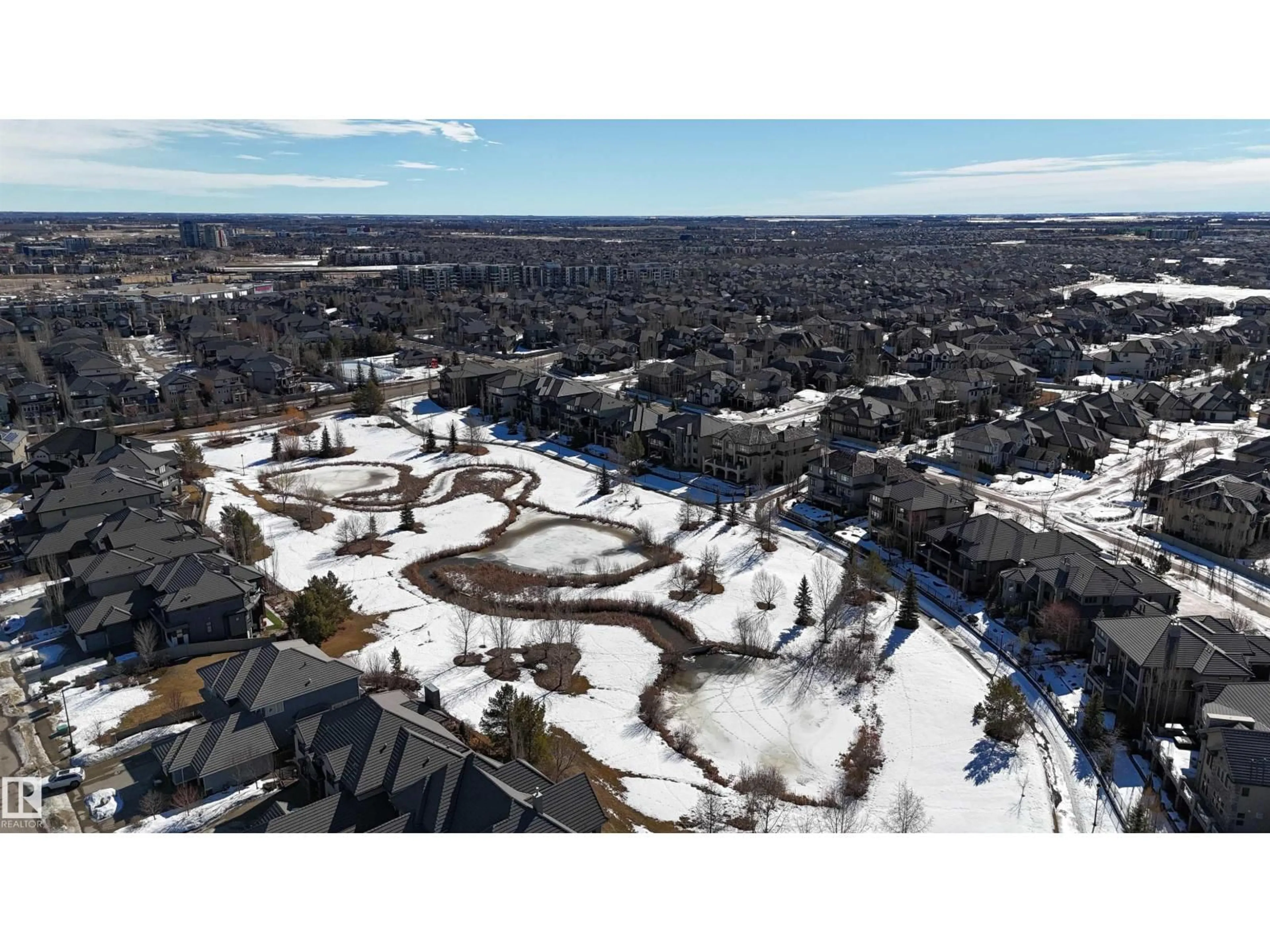 A pic from outside/outdoor area/front of a property/back of a property/a pic from drone, mountain view for 3014 WATSON LANDING LD, Edmonton Alberta T6W2G4