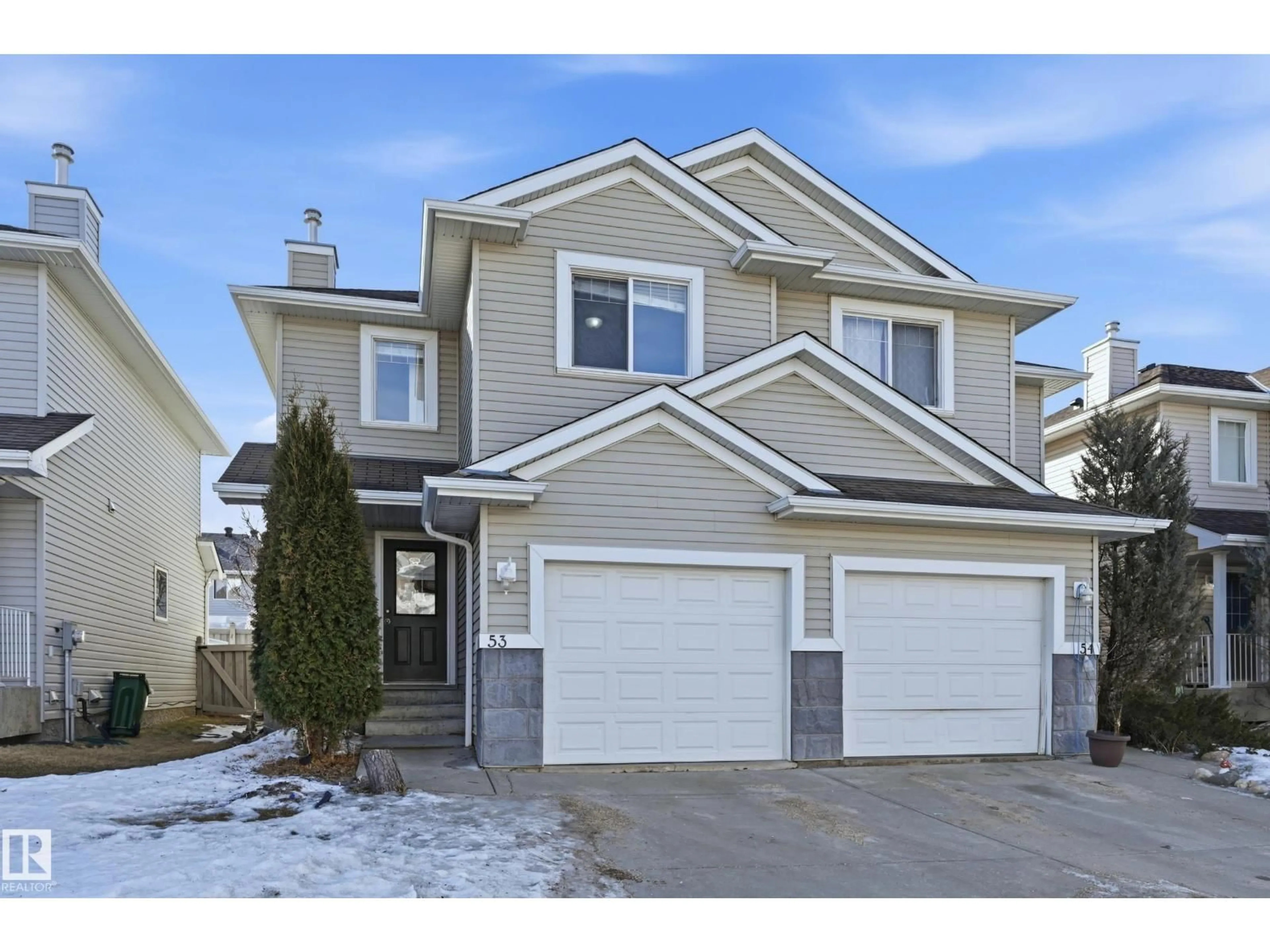 Home with vinyl exterior material, street for #53 - 287 MACEWAN RD, Edmonton Alberta T6W1T4