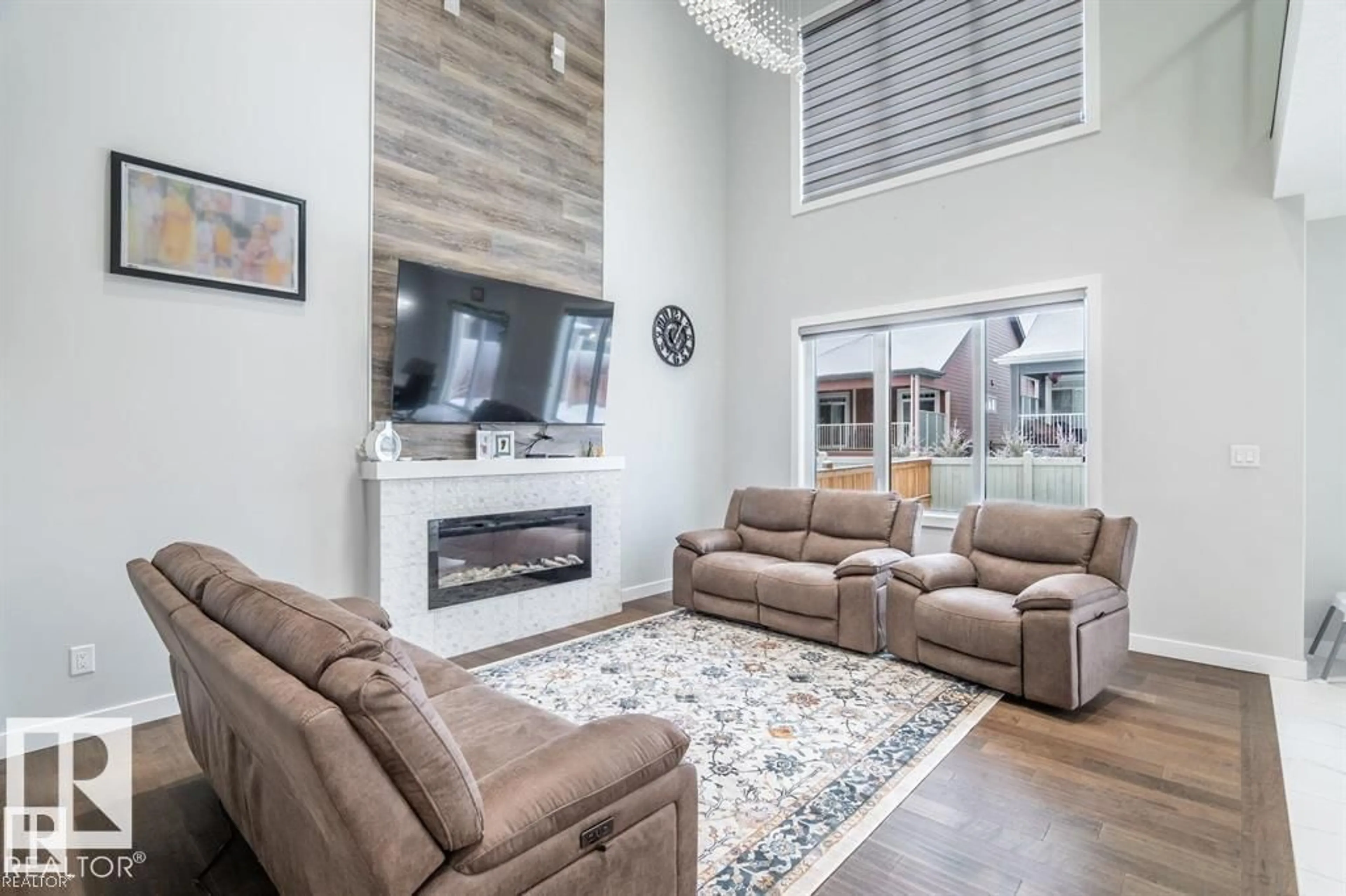 Living room with furniture, unknown for 3608 46 AV, Beaumont Alberta T4X2W3