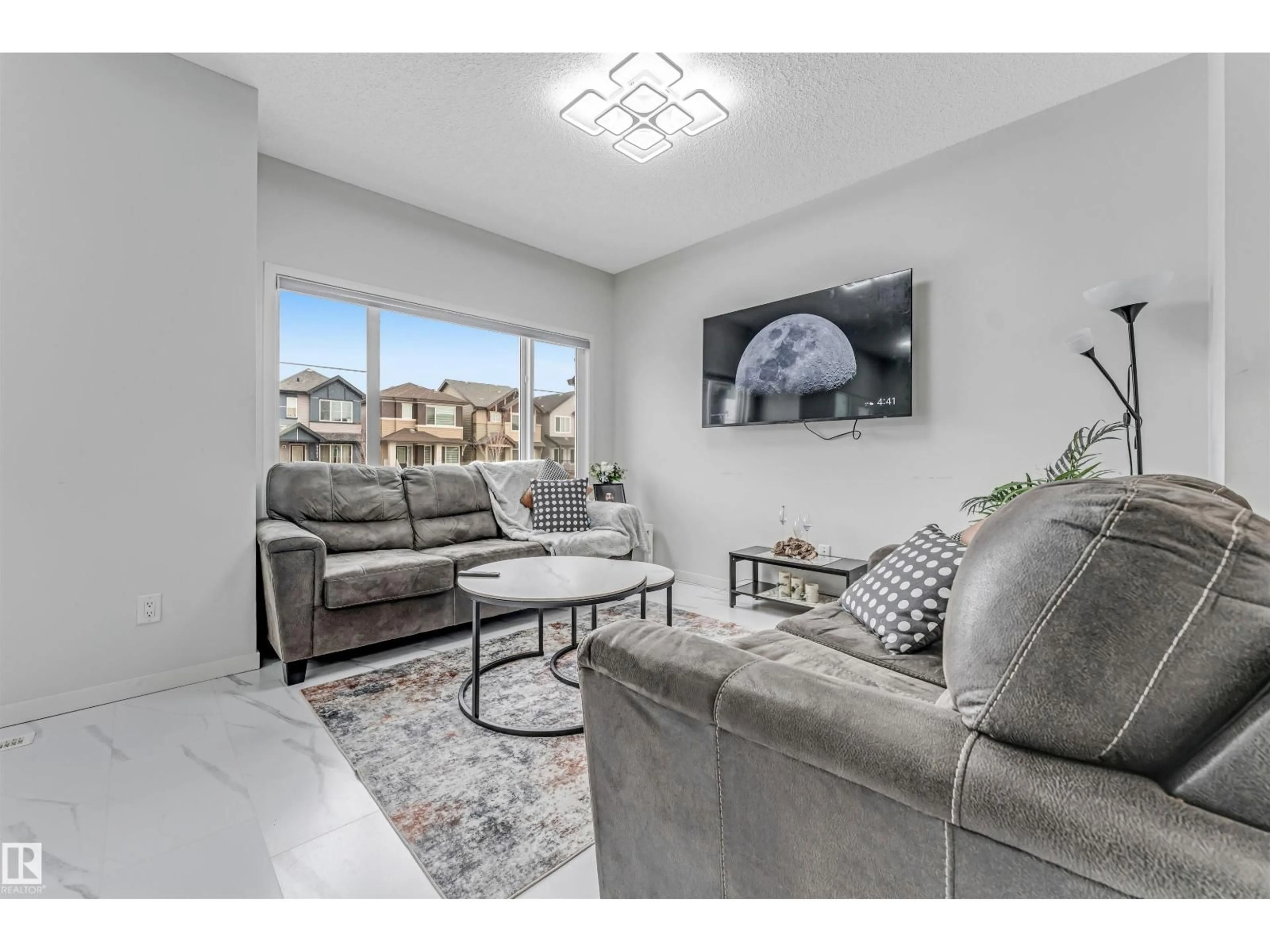 Living room with furniture, unknown for 7118 46A ST, Beaumont Alberta T6T2J1