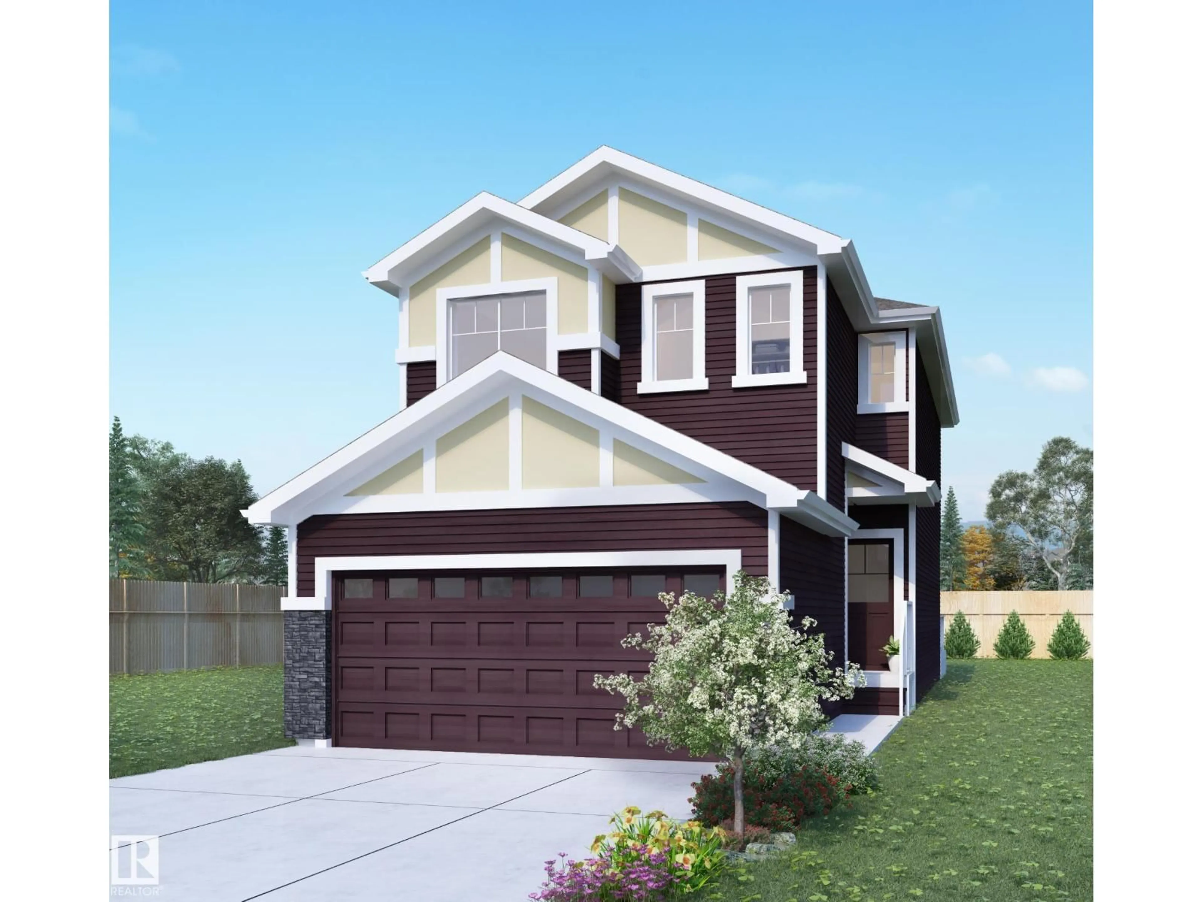 Home with vinyl exterior material, street for NW - 2206 CROSSBILL LINK, Edmonton Alberta T5S0W3