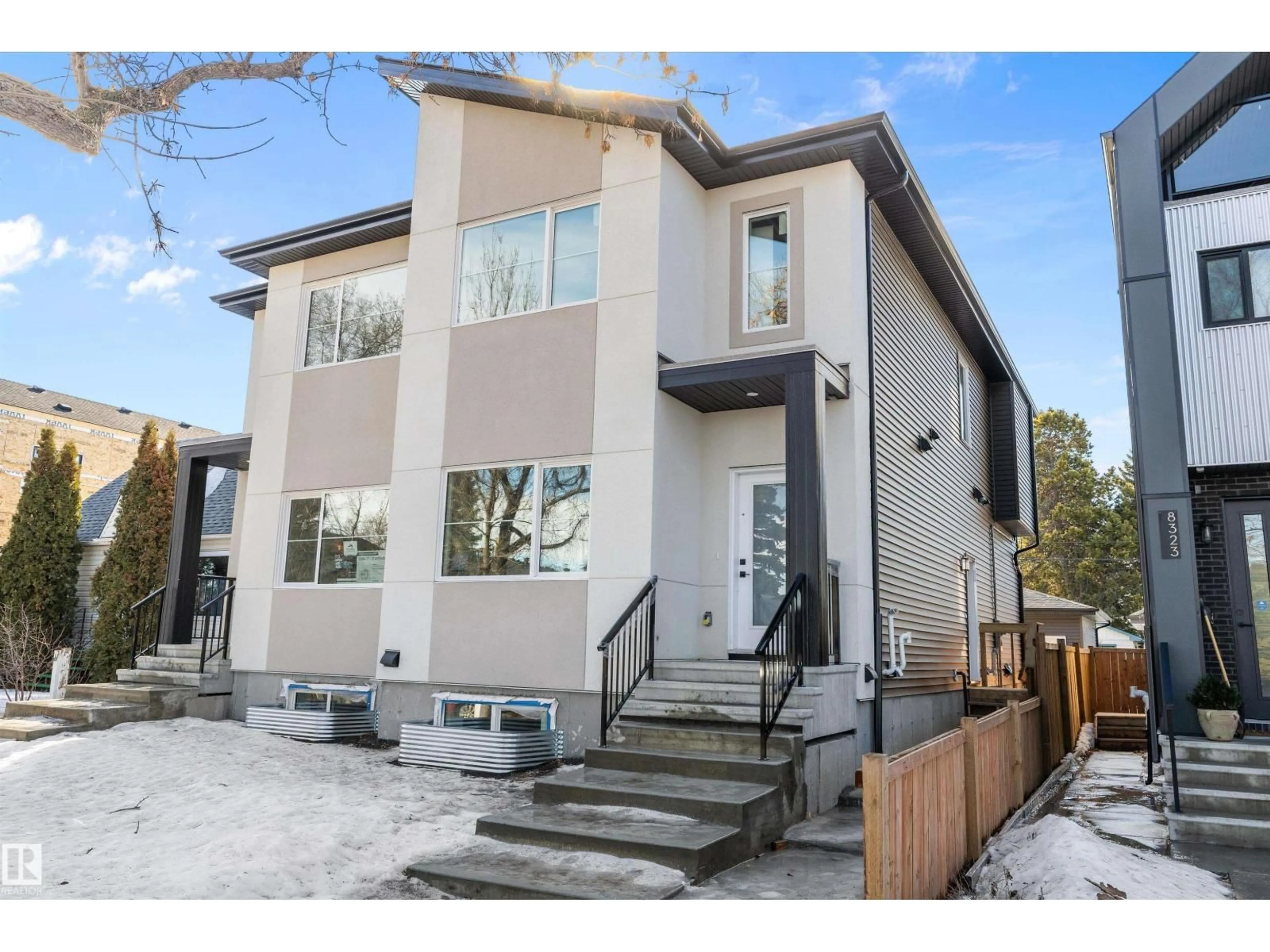 Home with brick exterior material, street for 8321 81AVE NW, Edmonton Alberta T6C0W1