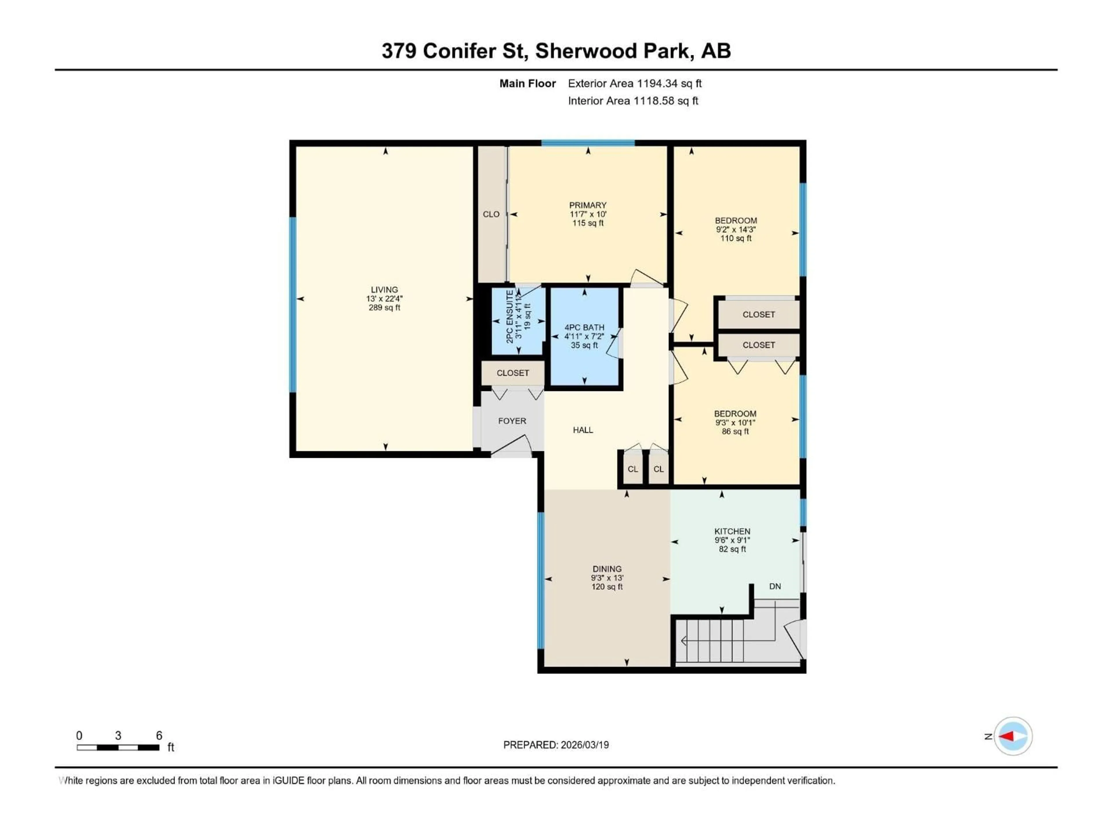 Floor plan for 379 CONIFER ST, Sherwood Park Alberta T8A1M7