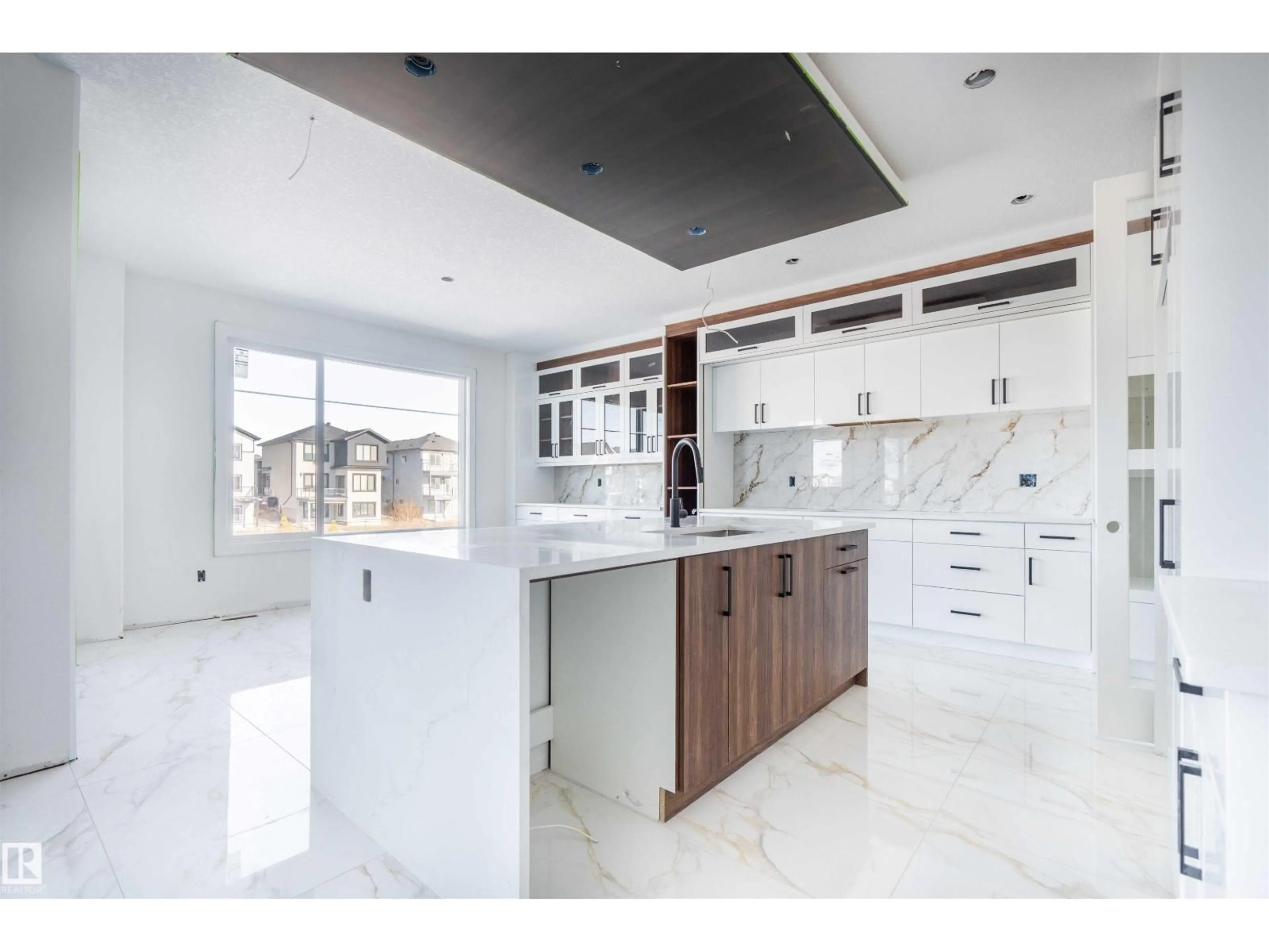 Open concept kitchen, ceramic/tile floor for NE - 2728 64 AV, Rural Leduc County Alberta T4X0H6