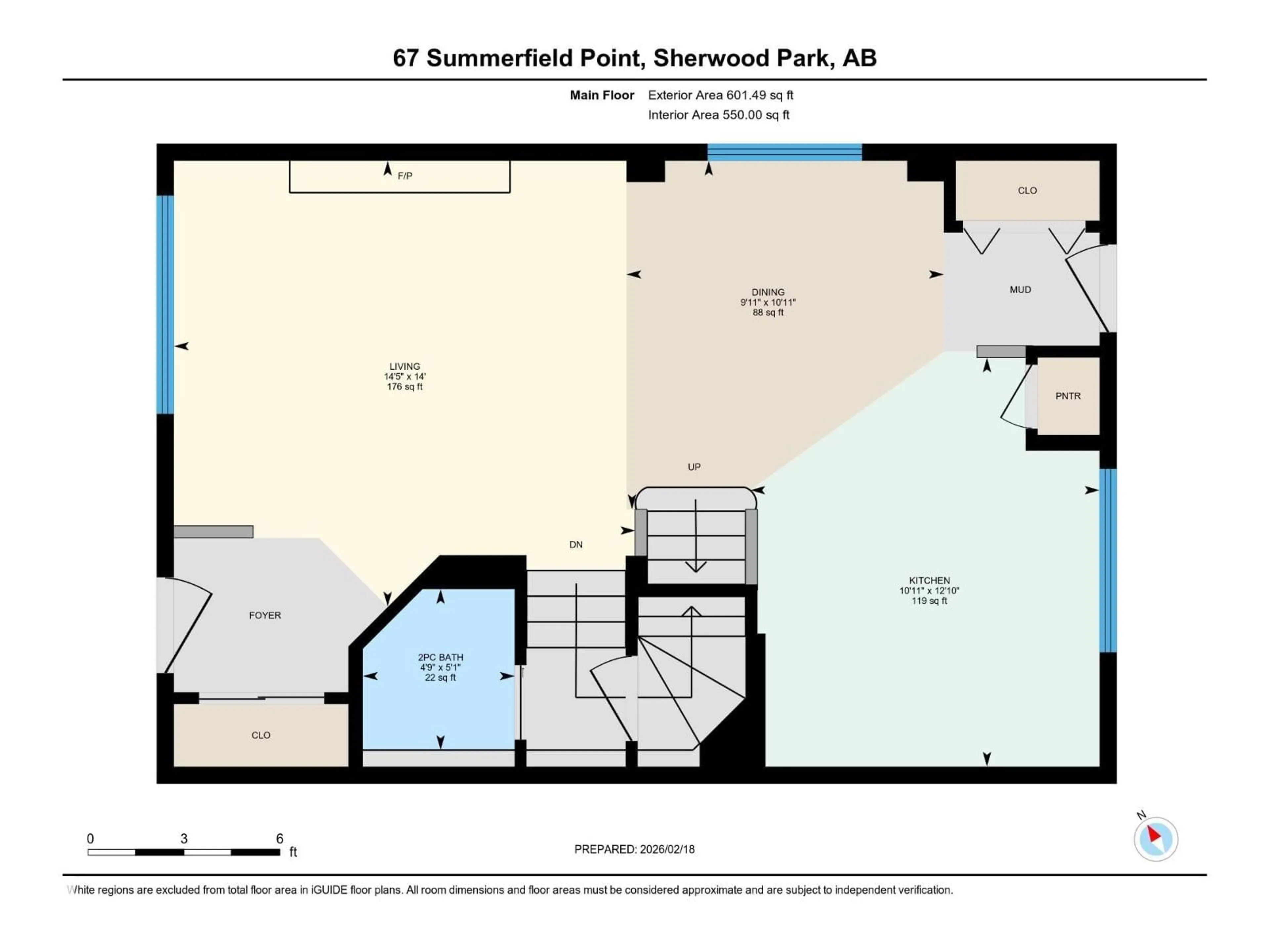 Floor plan for 67 SUMMERFIELD PT, Sherwood Park Alberta T8H2P6