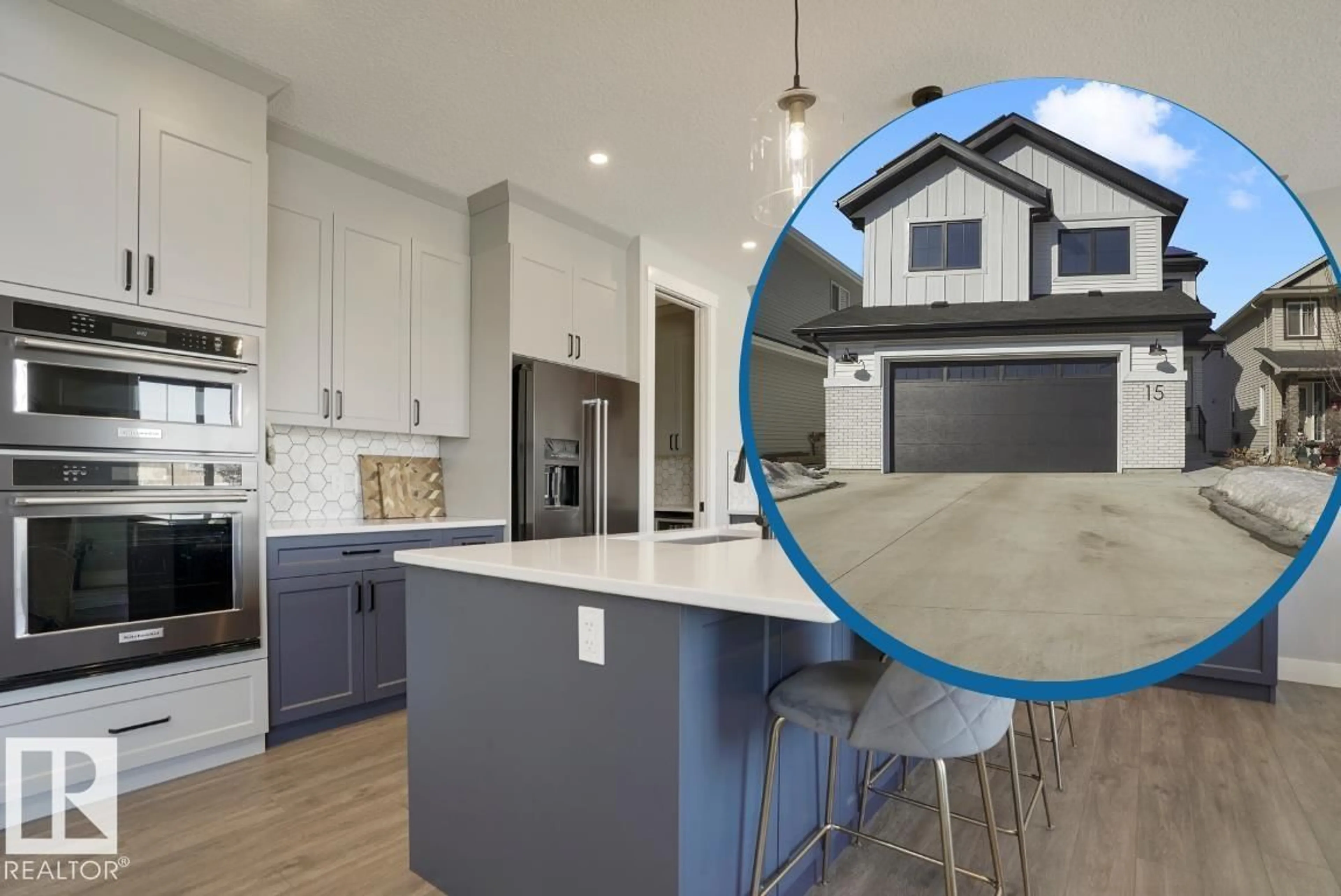 Open concept kitchen, unknown for 15 MEADOWLINK CM, Spruce Grove Alberta T7X0W1