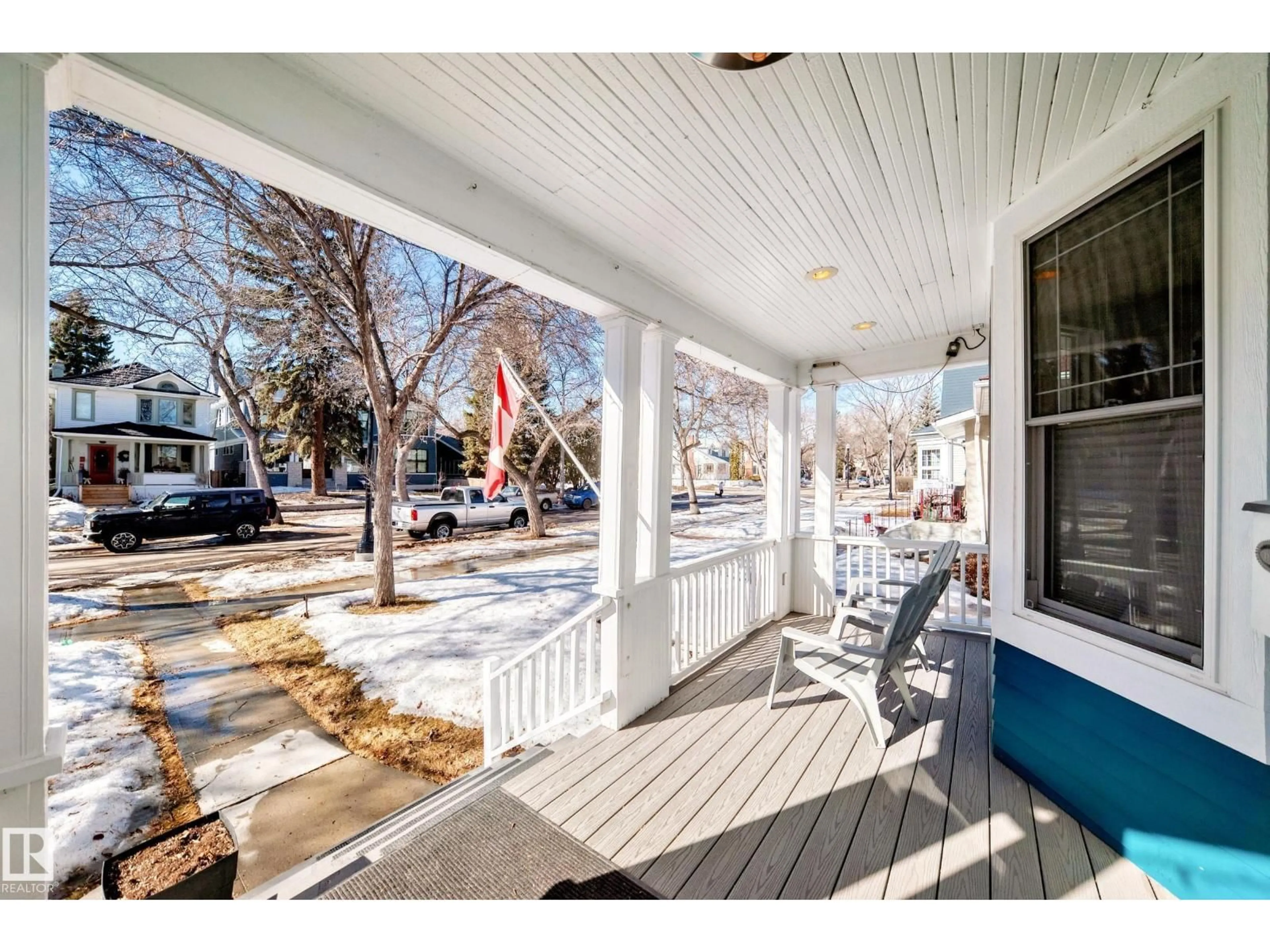 Patio, street for 10989 125 ST, Edmonton Alberta T5M0L9