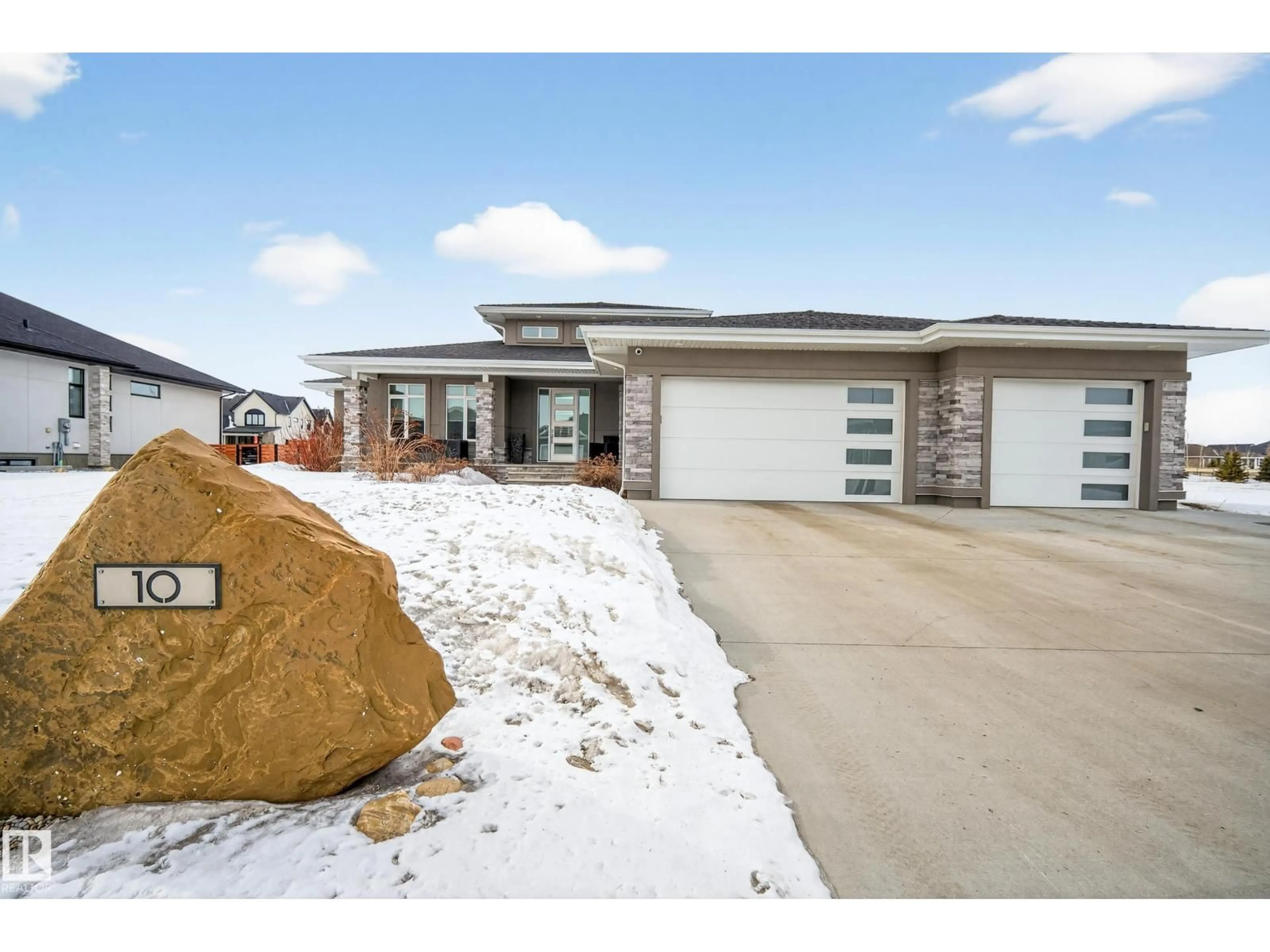 Home with brick exterior material, street for 10 HUNDRED ACRE GA, Ardrossan Alberta T8E0A7