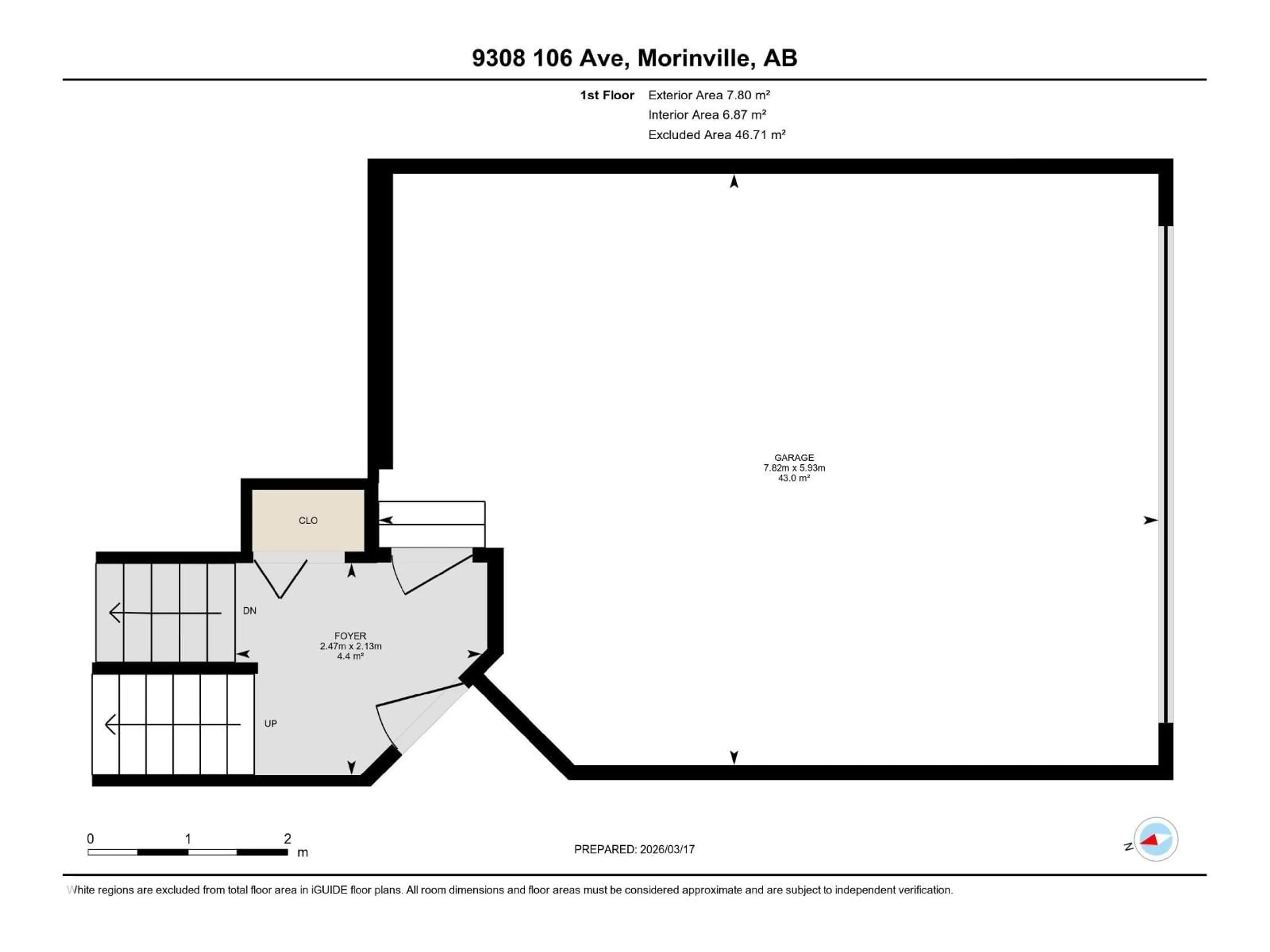 Floor plan for 9308 106, Morinville Alberta T8R1C7