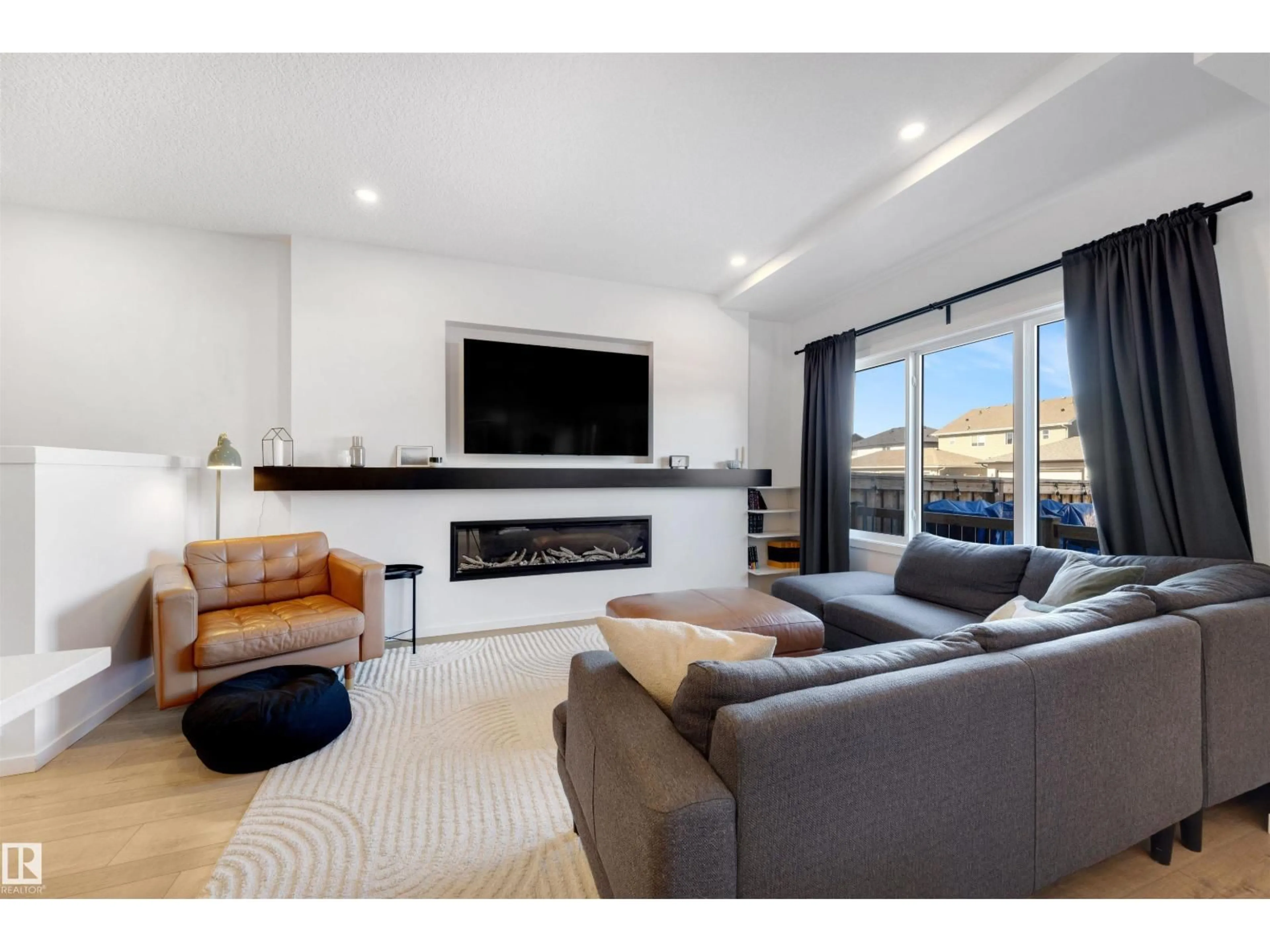 Living room with furniture, unknown for NW - 8028 174A AV, Edmonton Alberta T5Z0R7