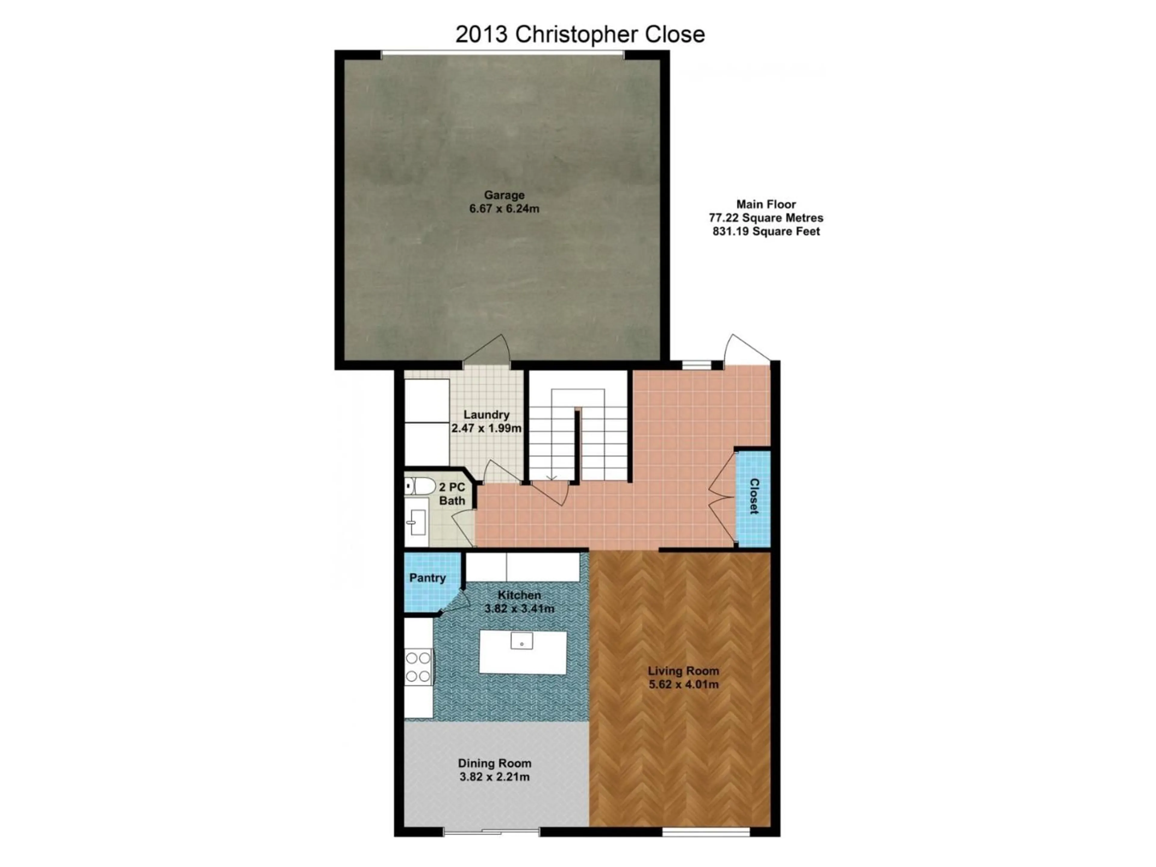 Floor plan for 2013 CHRISTOPHER CL, Sherwood Park Alberta T8H0L7