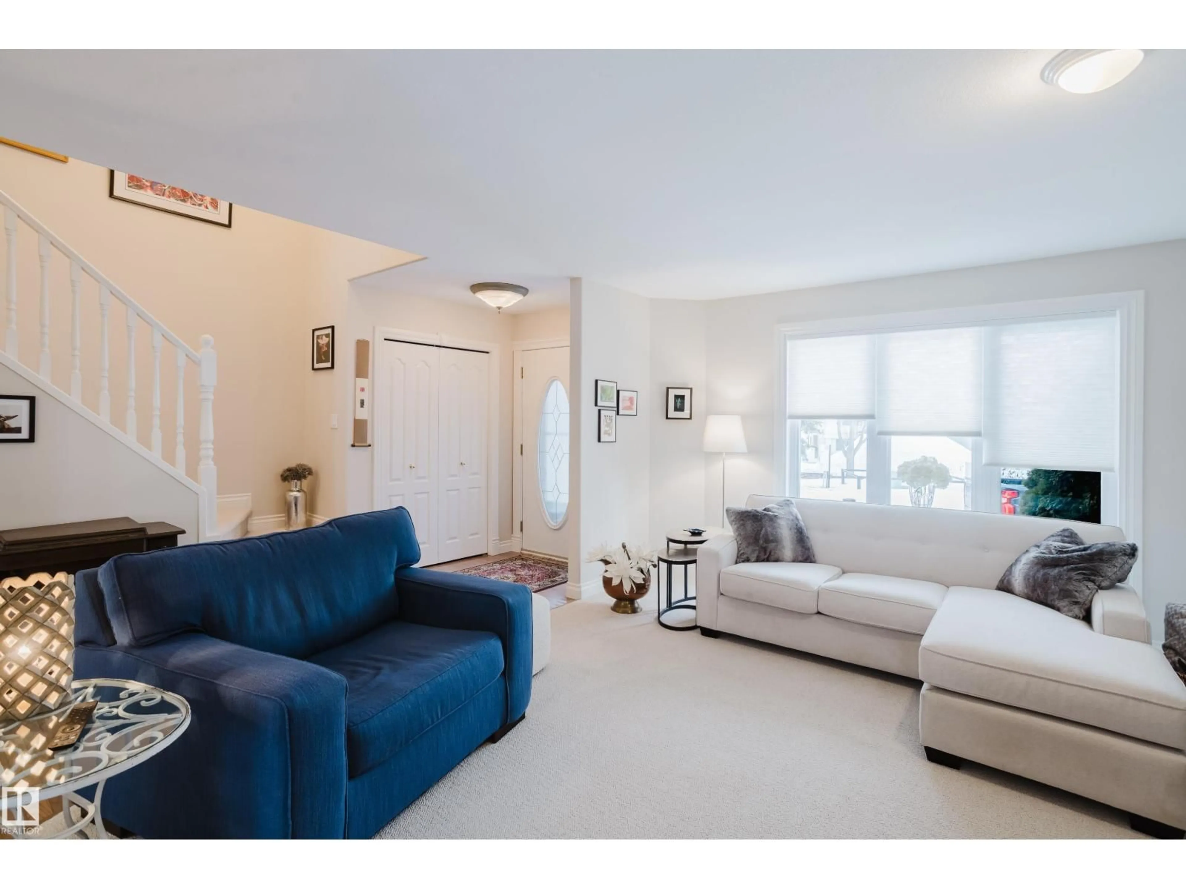 Living room with furniture, unknown for 11660 15 AV, Edmonton Alberta T6J7E1