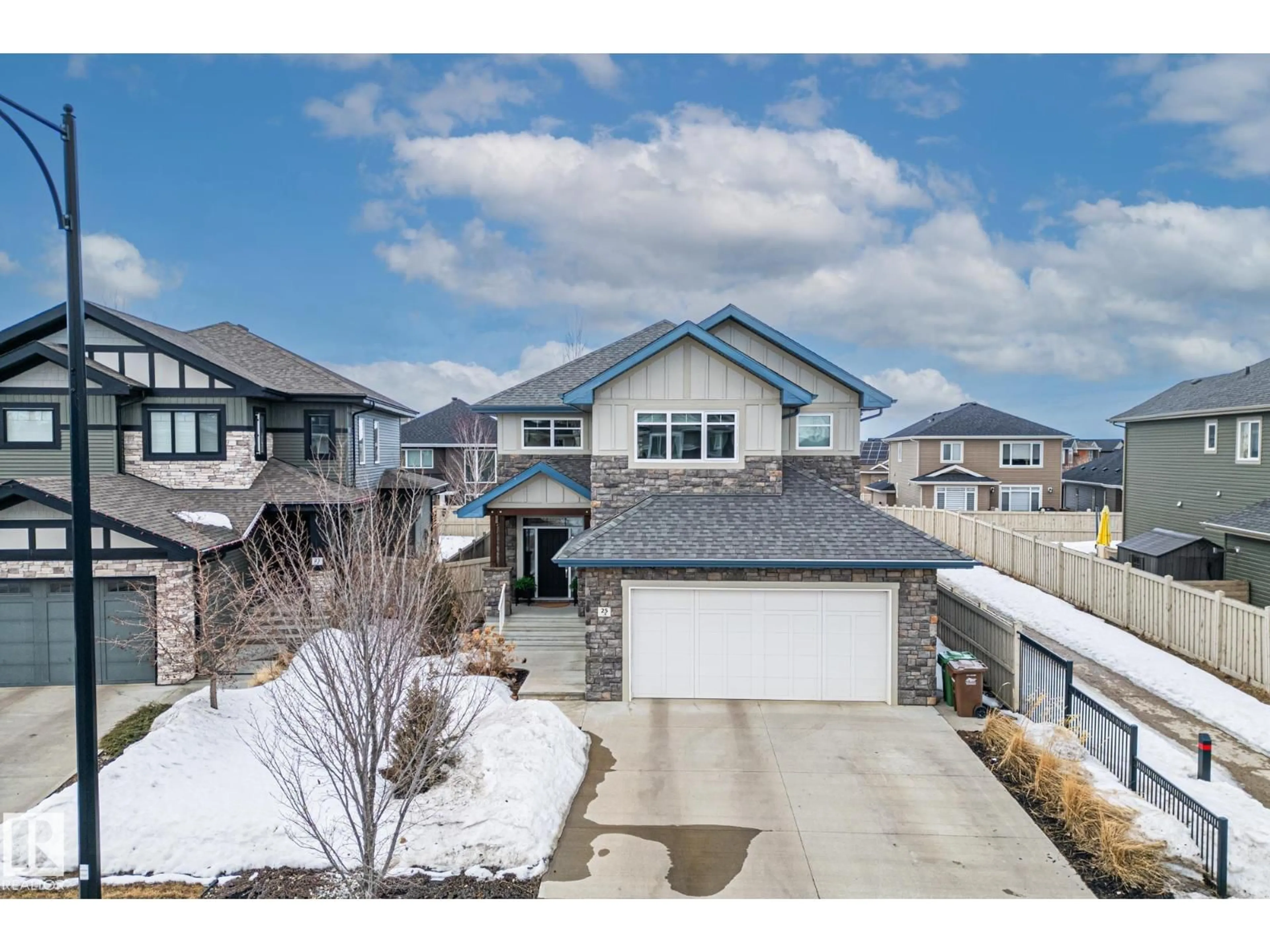 A pic from outside/outdoor area/front of a property/back of a property/a pic from drone, street for 25 ENCHANTED WAY, St. Albert Alberta T8N7R5