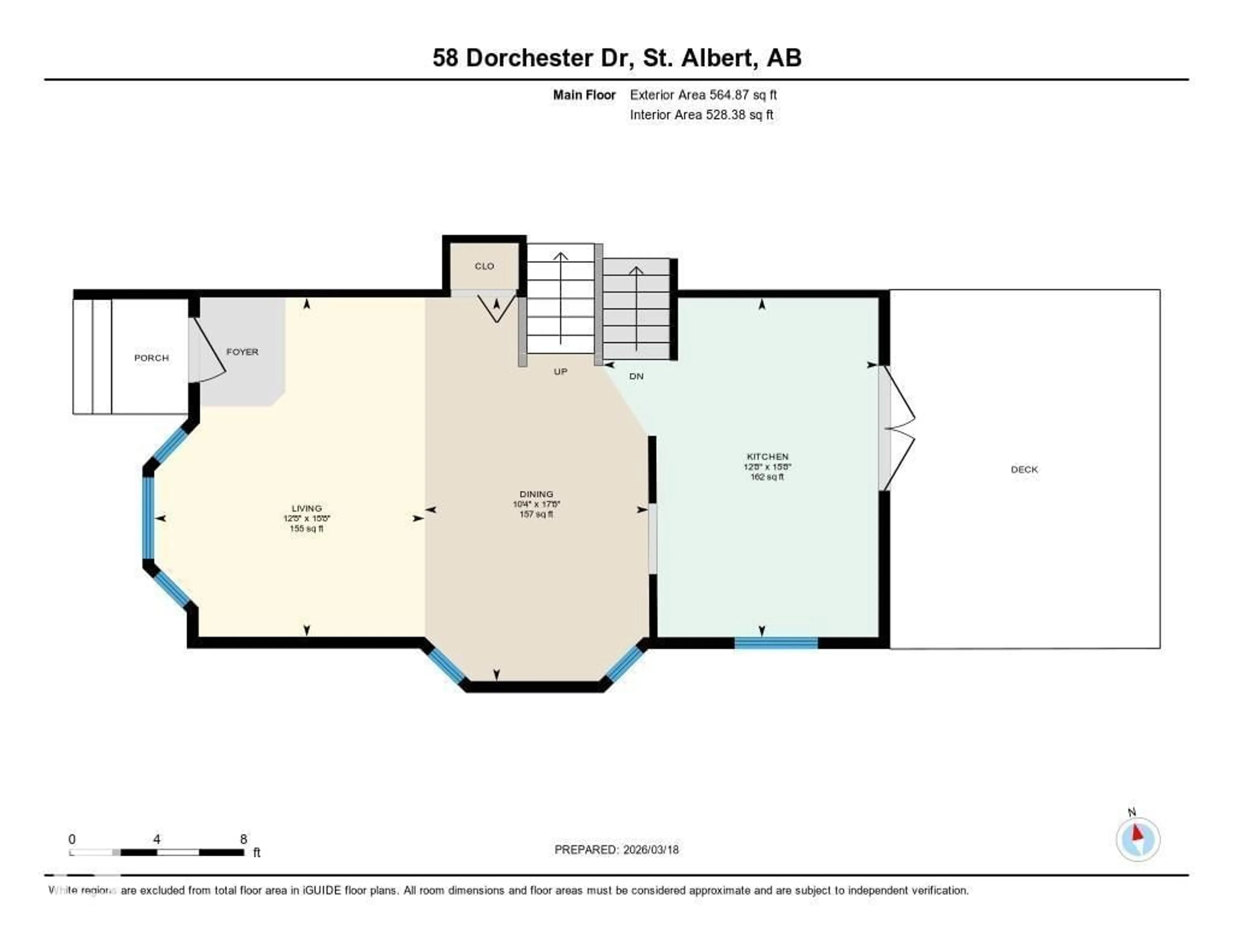 Floor plan for 58 DORCHESTER DR, St. Albert Alberta T8N5T6