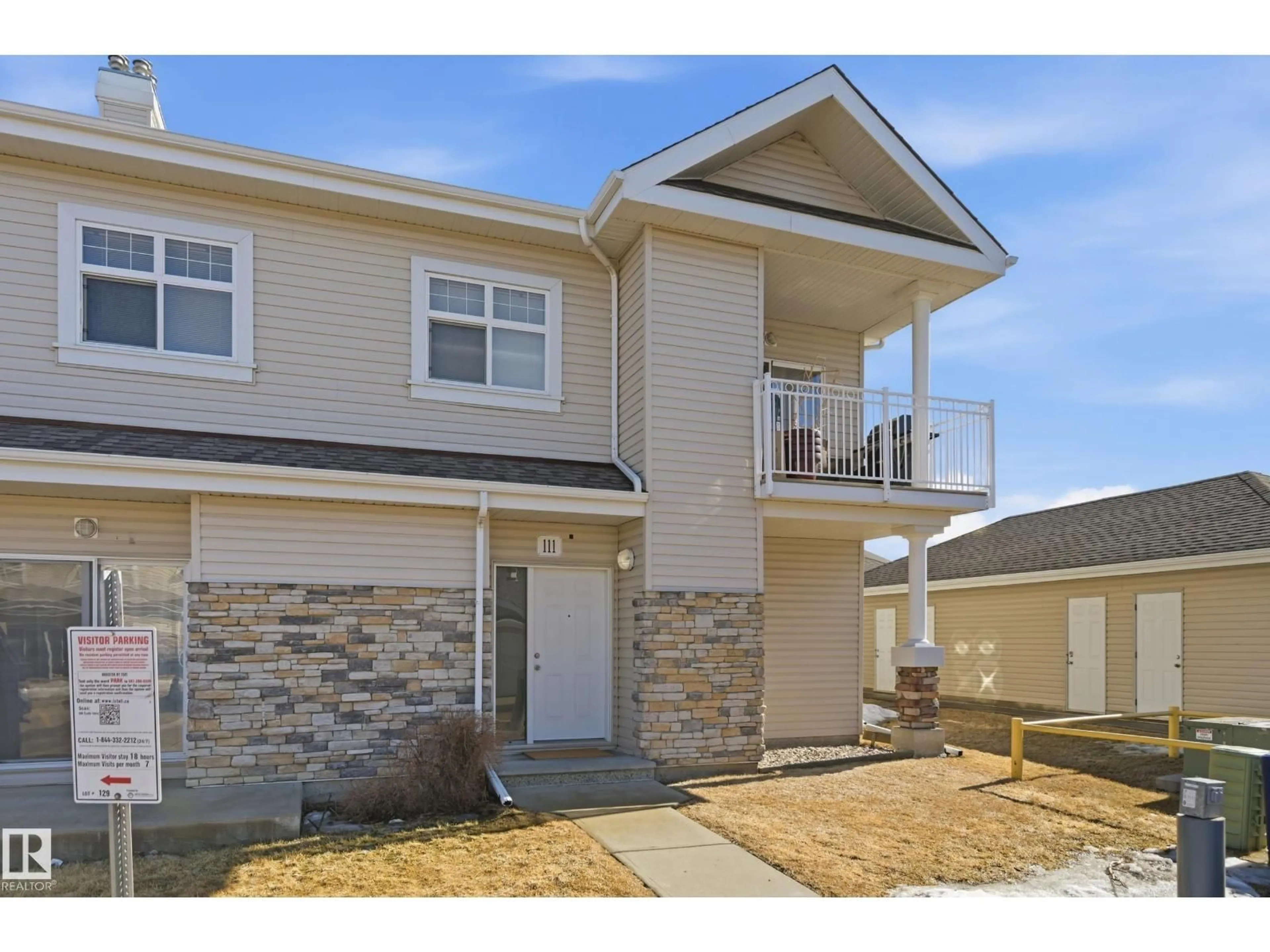 Home with vinyl exterior material, street for #111 - 3040 SPENCE WD, Edmonton Alberta T6X1N7