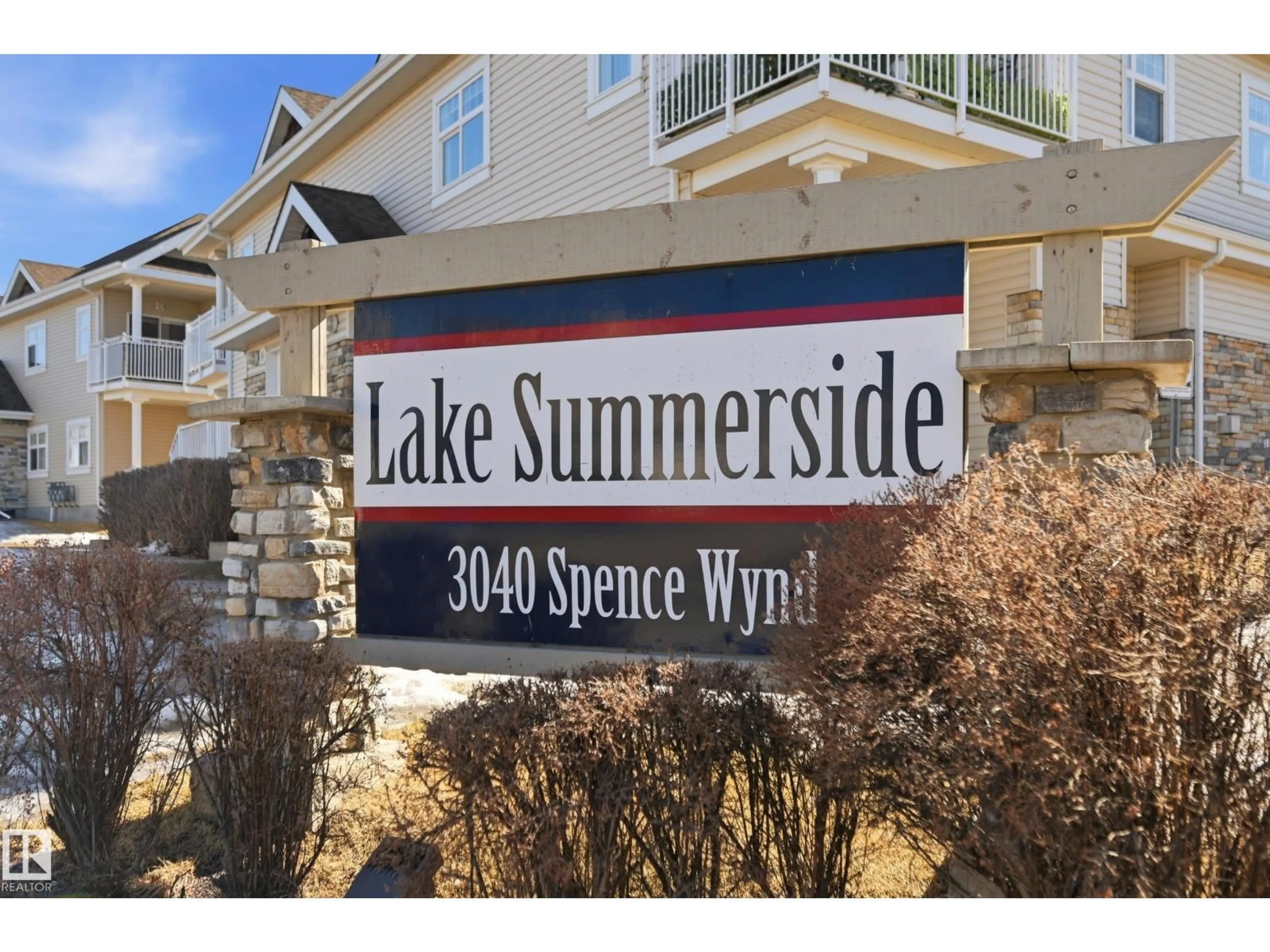 Home with vinyl exterior material, water/lake/river/ocean view for #111 - 3040 SPENCE WD, Edmonton Alberta T6X1N7