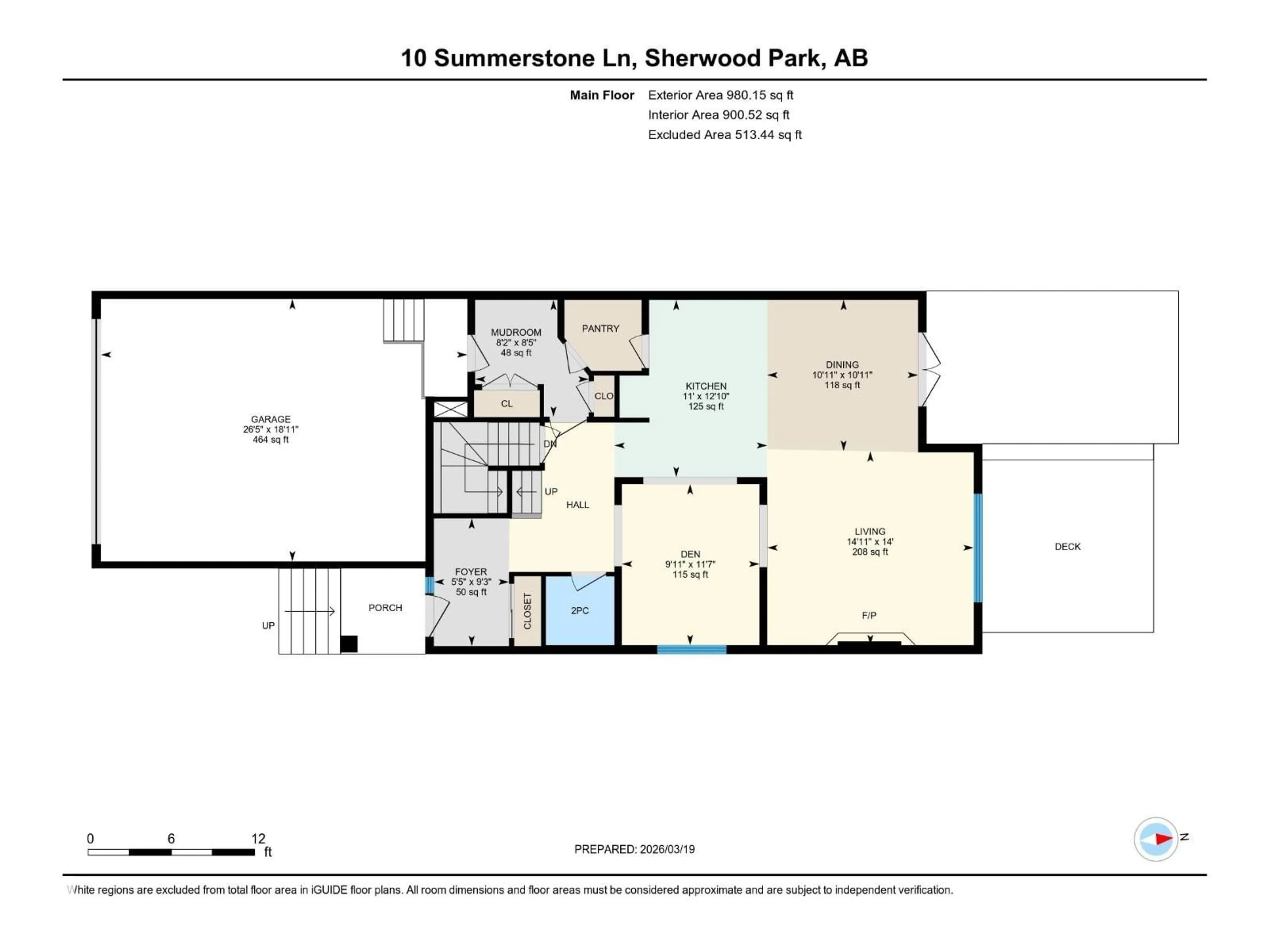 Floor plan for 10 SUMMERSTONE LN, Sherwood Park Alberta T8H0S9