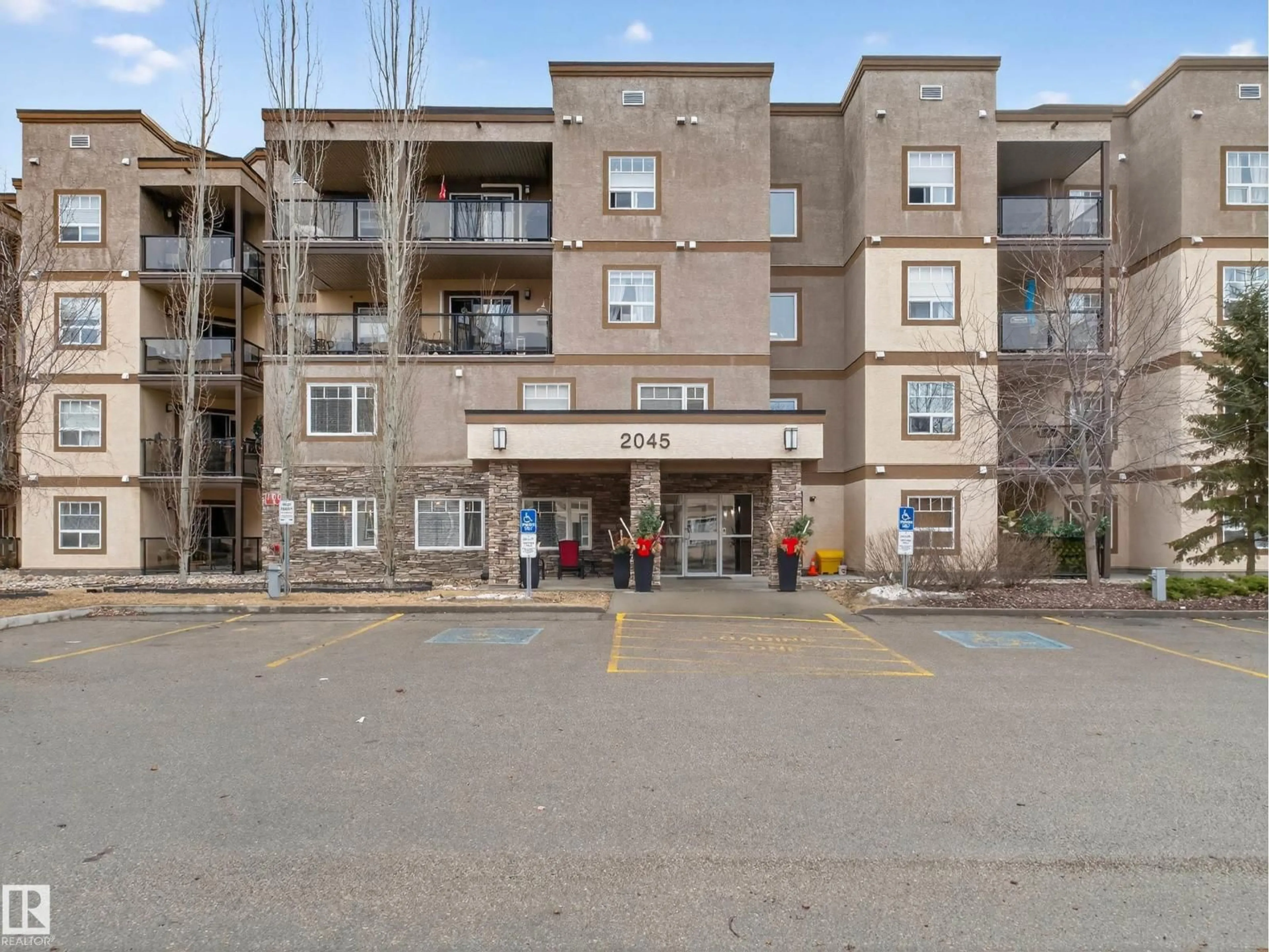 A pic from outside/outdoor area/front of a property/back of a property/a pic from drone, unknown for #218 - 2045 GRANTHAM CT, Edmonton Alberta T5T3X6
