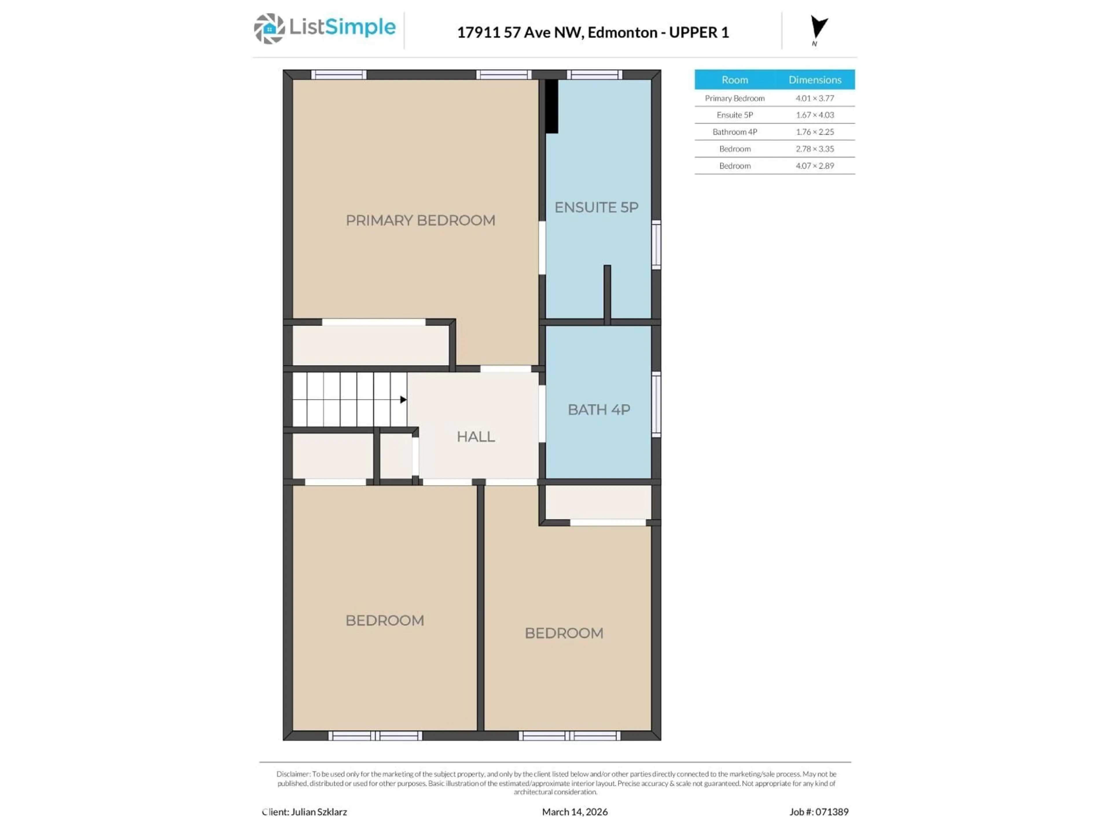 Floor plan for 17911 57 AV, Edmonton Alberta T6M1X5