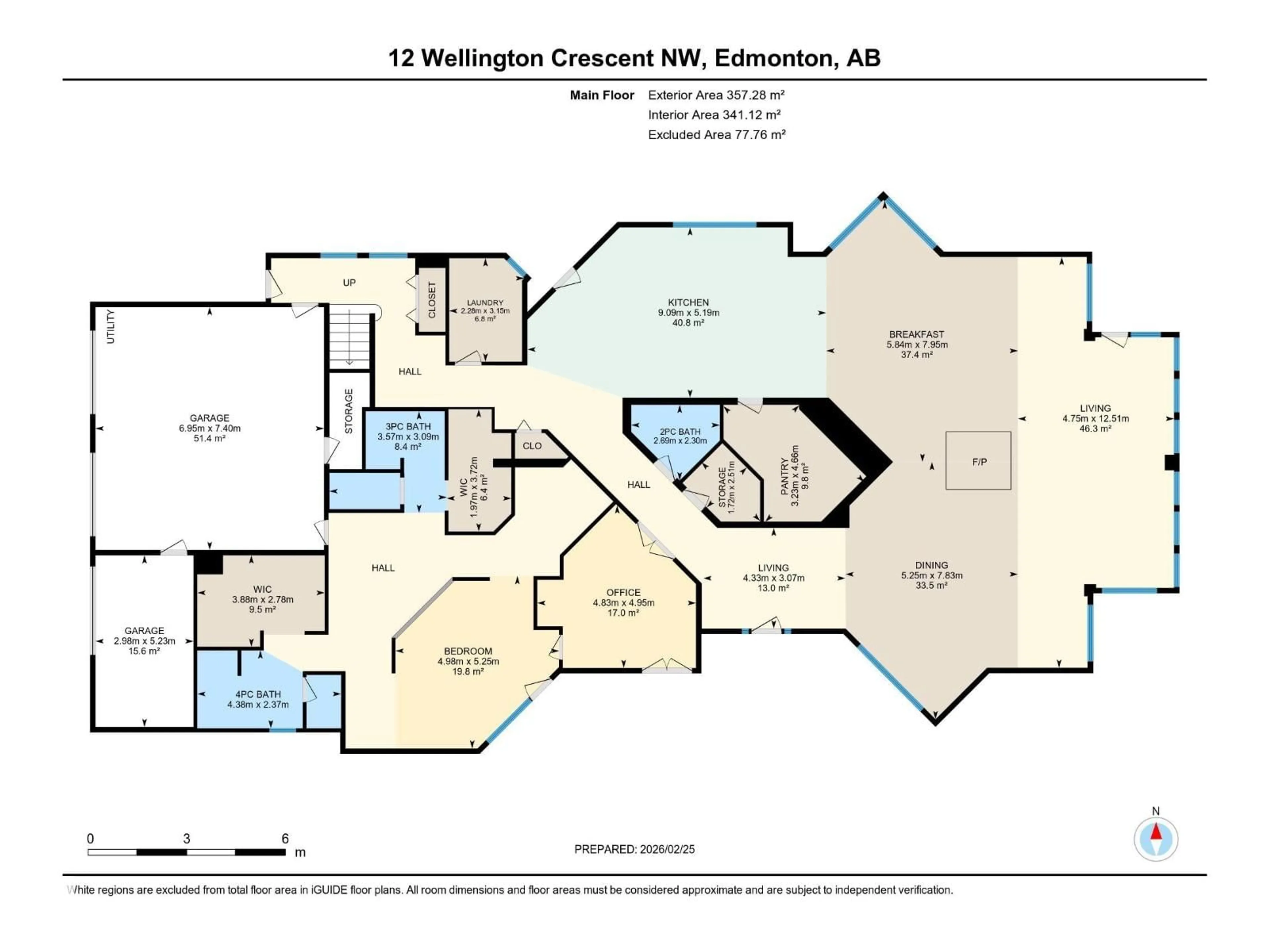 Floor plan for 12 WELLINGTON CR, Edmonton Alberta T5N3V2