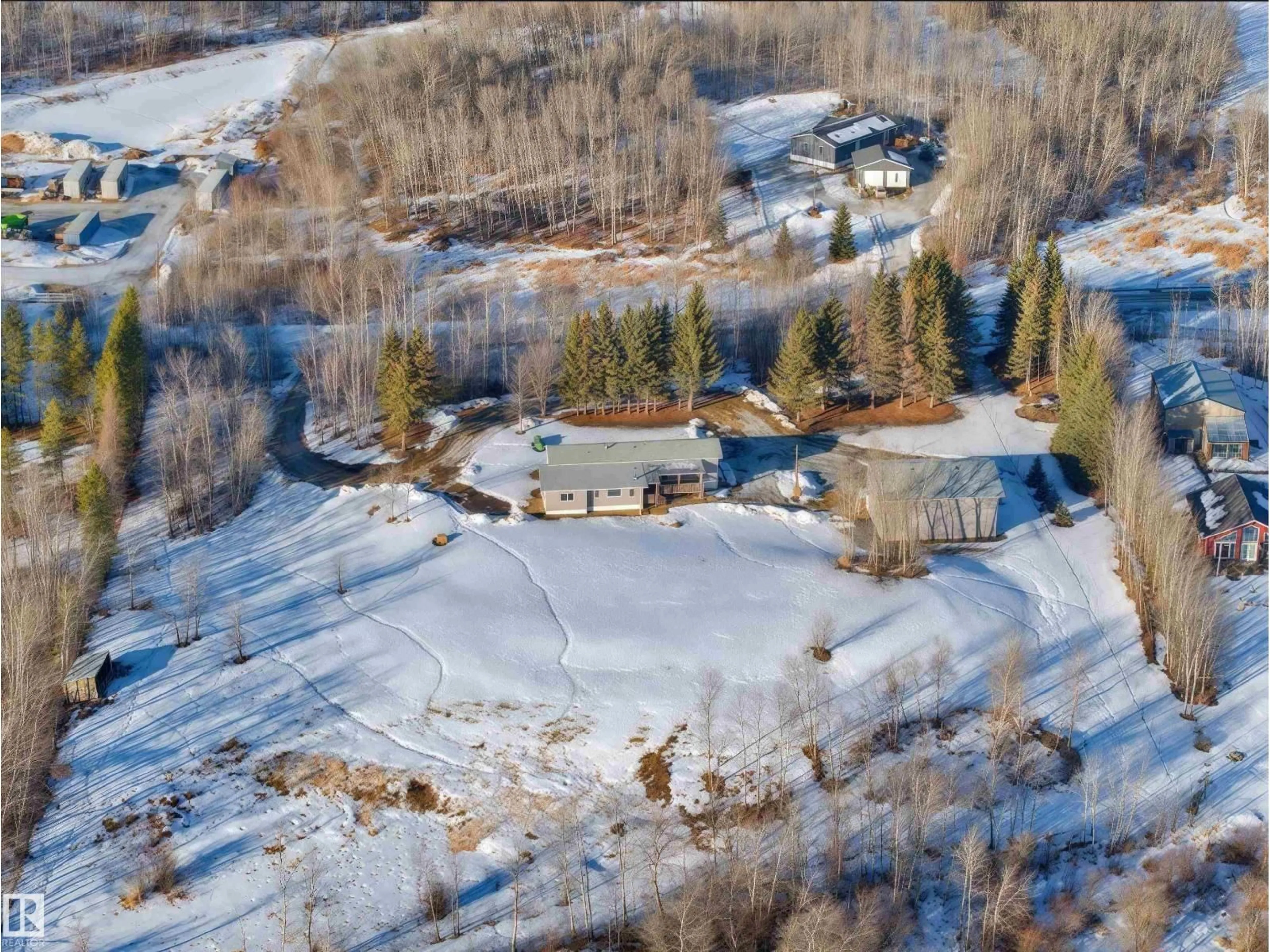 A pic from outside/outdoor area/front of a property/back of a property/a pic from drone, mountain view for 50418 - 227 RANGE ROAD 202, Rural Beaver County Alberta T0B4J0