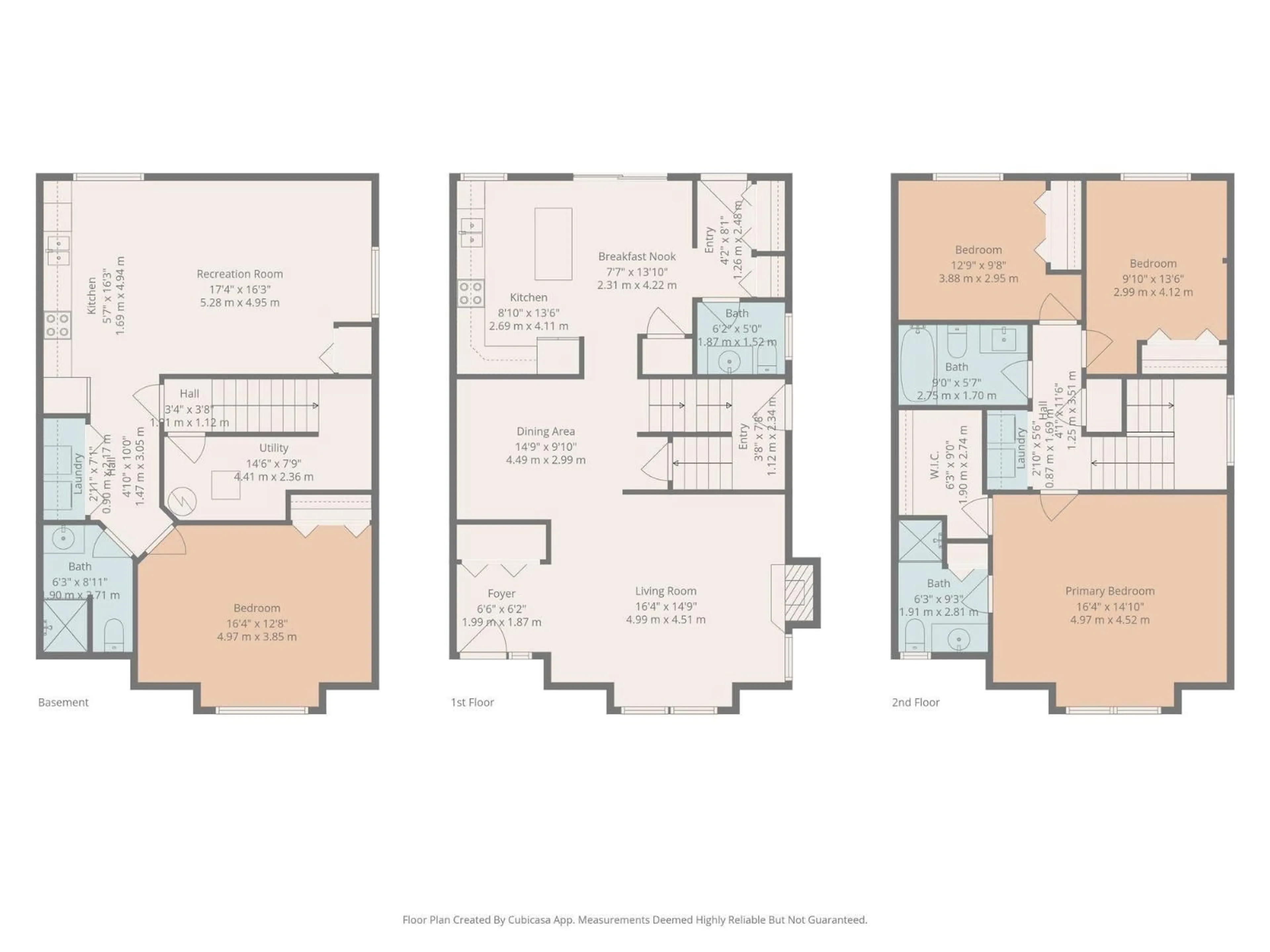 Floor plan for A & B - 4421 46A AV, Leduc Alberta T9E5V5