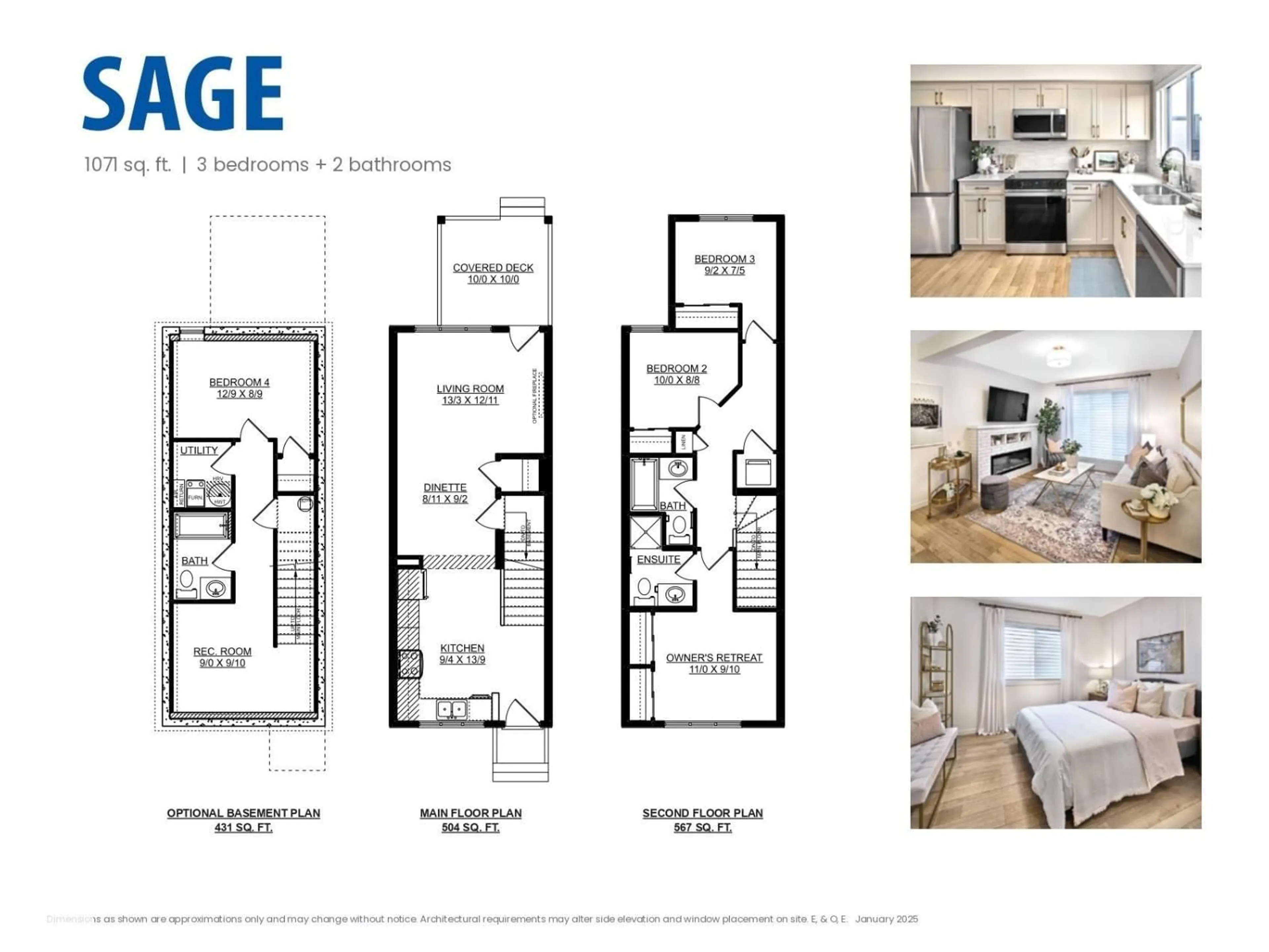 Floor plan for #95 - 1430 ASTER WY, Edmonton Alberta T6T2N8