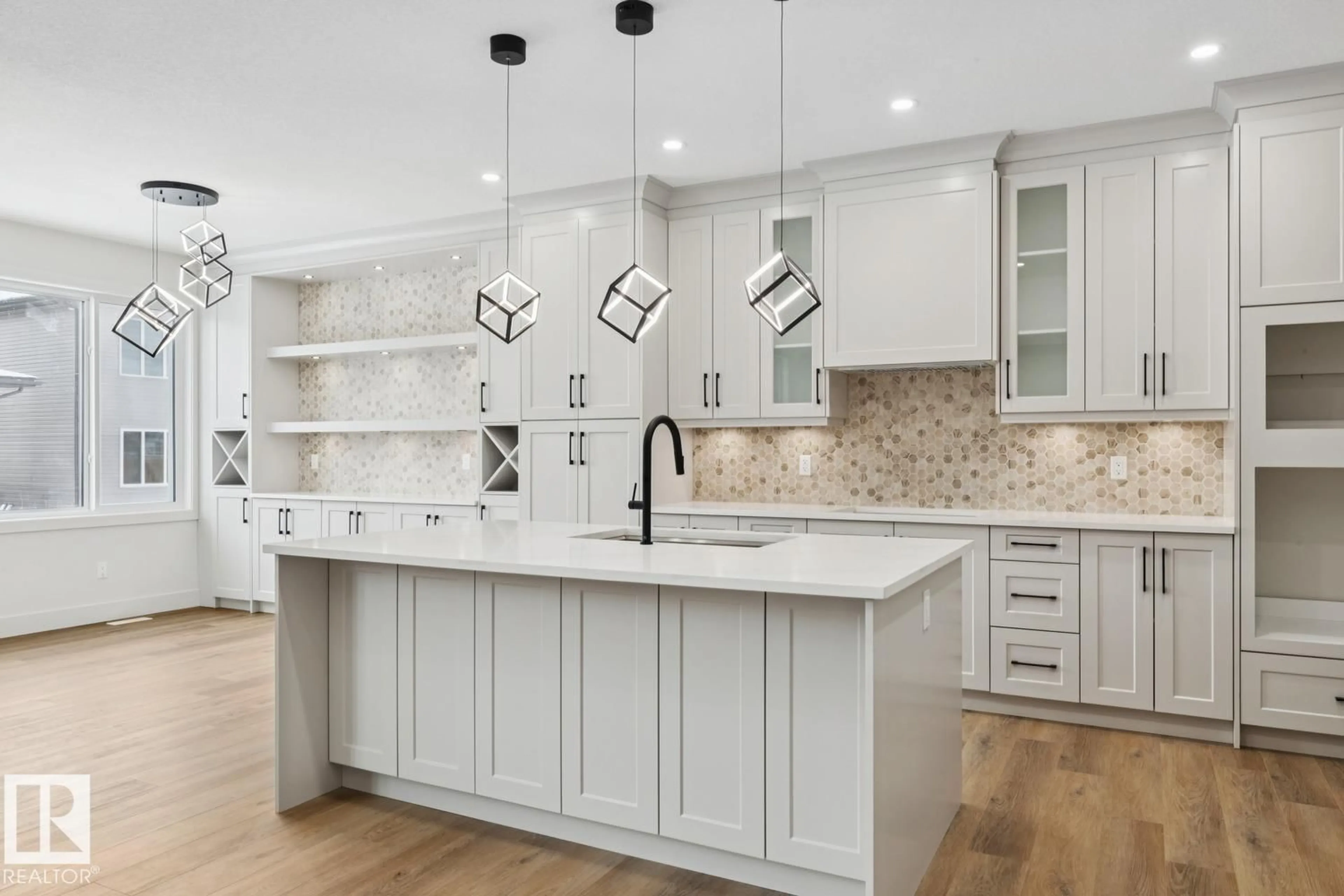 Contemporary kitchen, ceramic/tile floor for 3529 42 AV, Beaumont Alberta T4X3G4