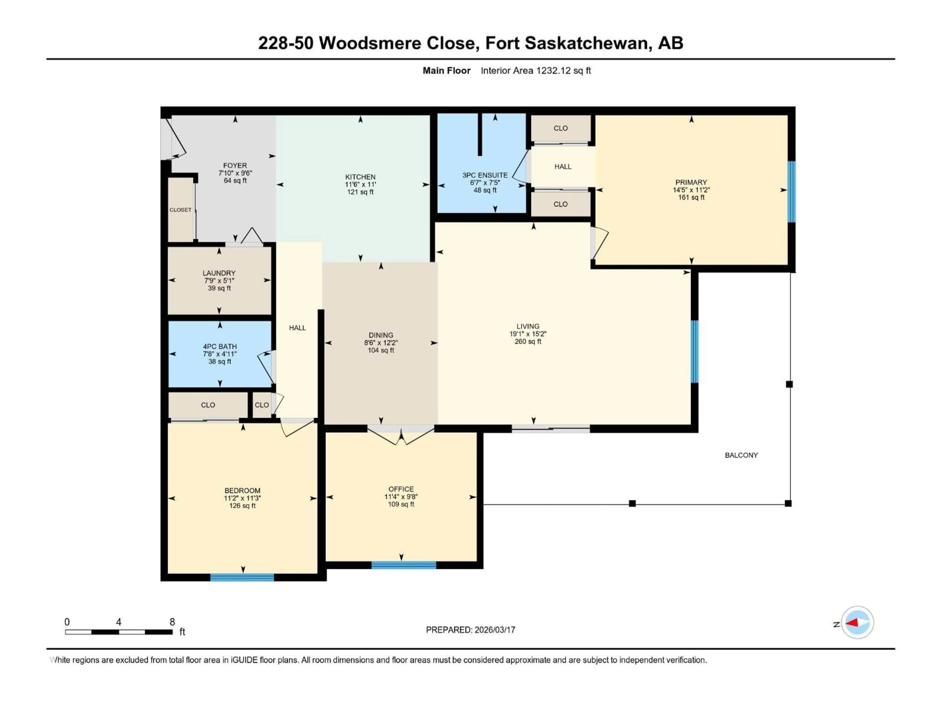 Floor plan for 228 WOODSMERE CL, Fort Saskatchewan Alberta T8L4N9