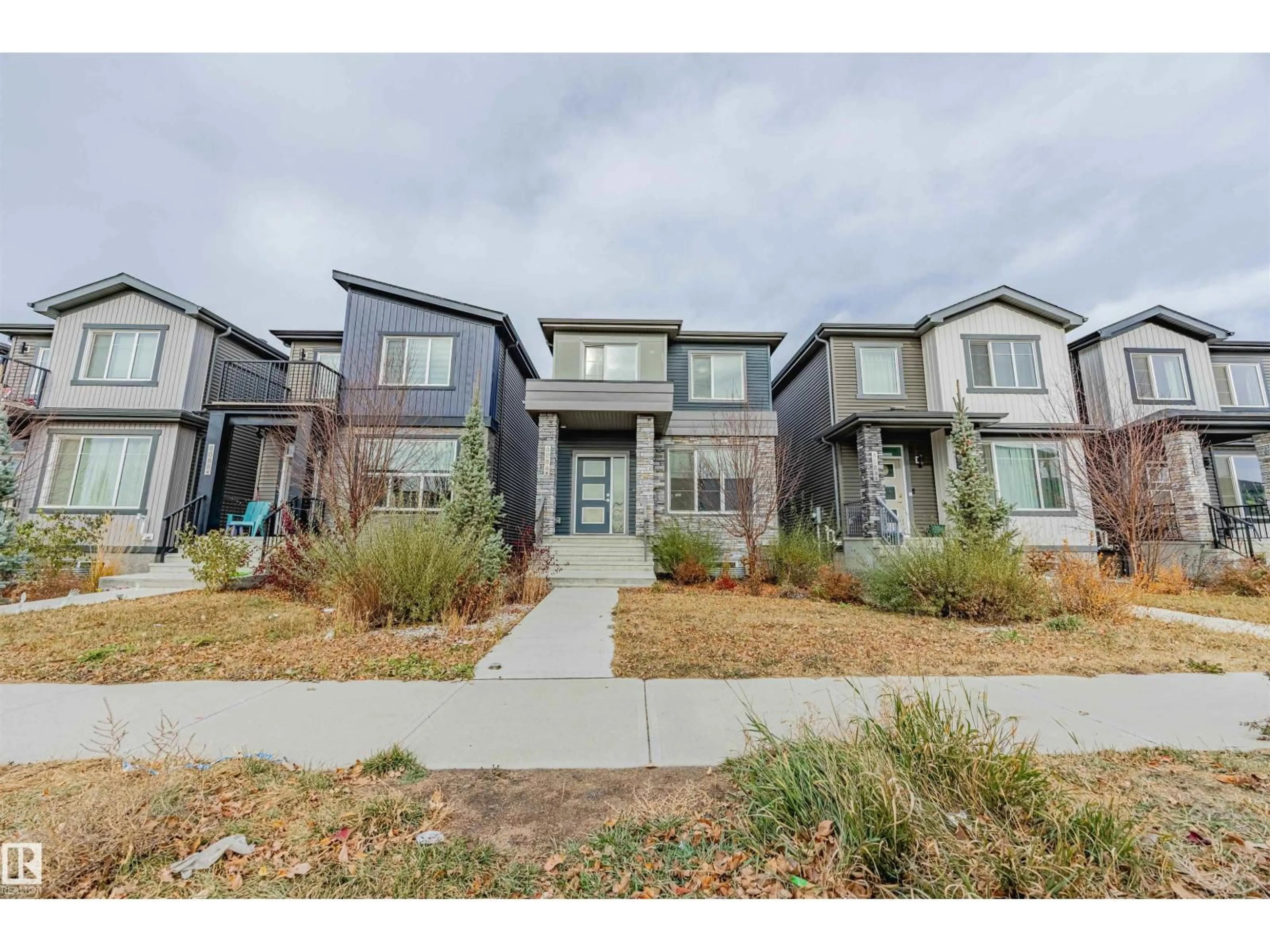 Home with brick exterior material, street for SW - 8086 KIRIAK LINK, Edmonton Alberta T6W4V2
