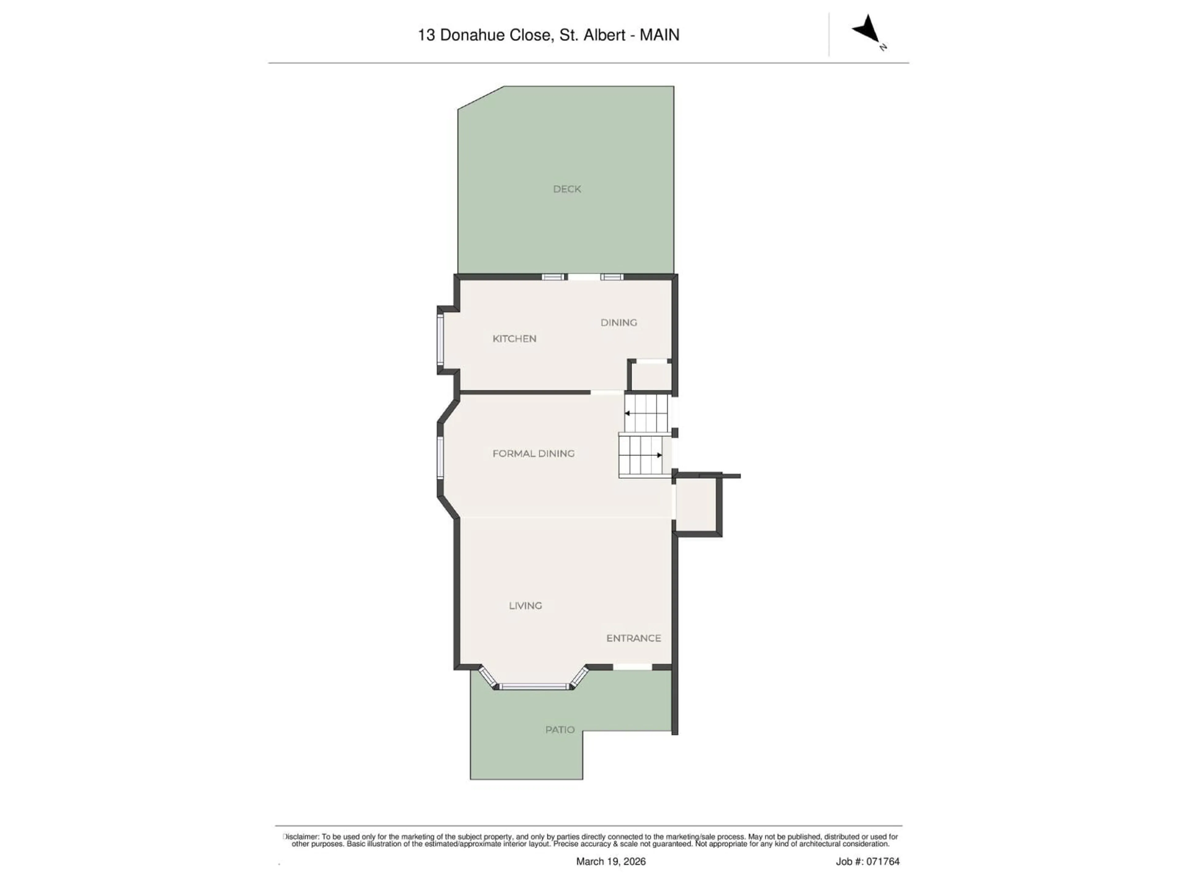 Floor plan for 13 DONAHUE CL, St. Albert Alberta T8N5N7