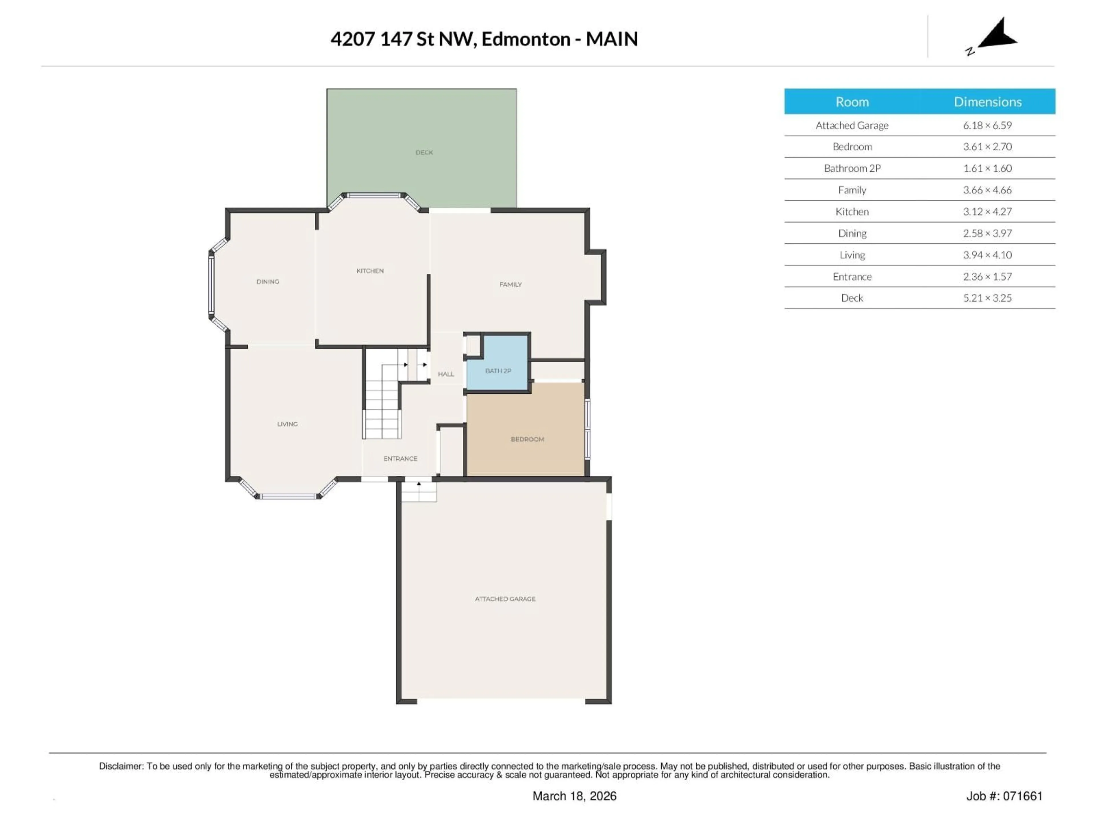 Floor plan for NW - 4207 147 ST, Edmonton Alberta T6H5V6