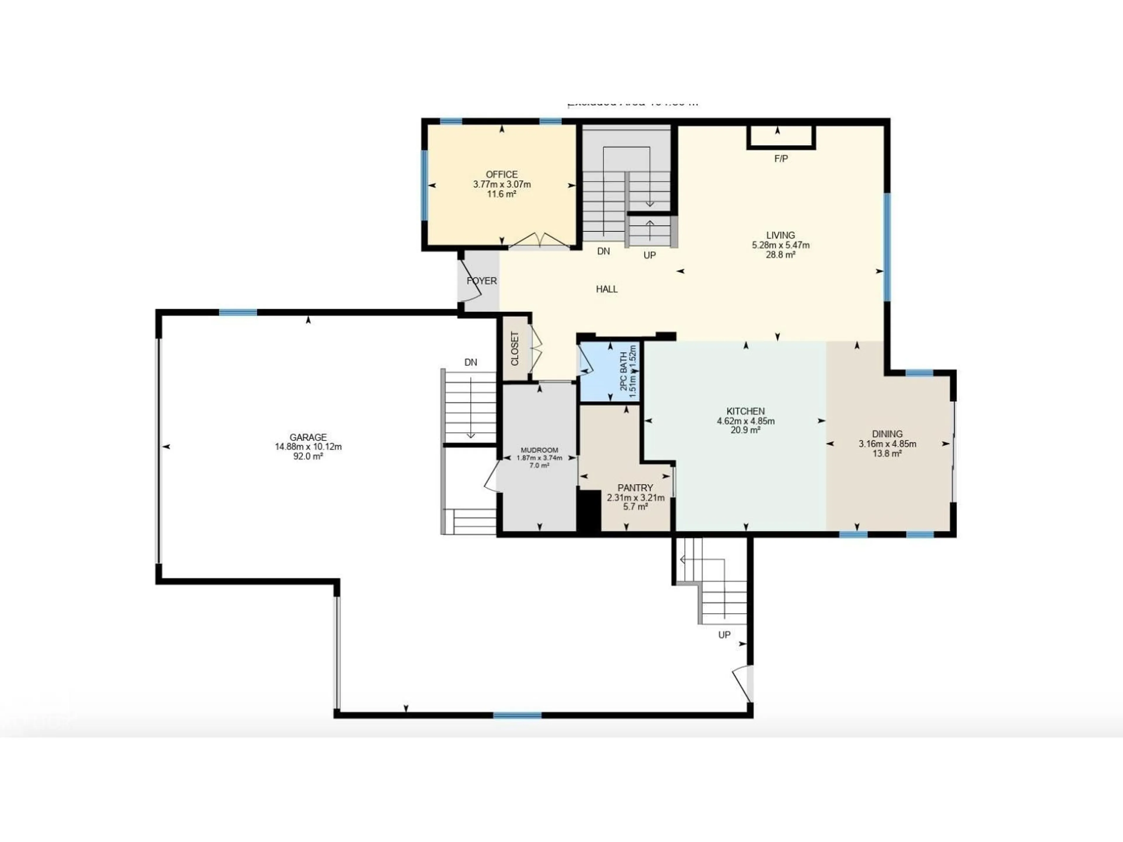 Floor plan for 5602 CAILLOU BA, Beaumont Alberta T4X1W7