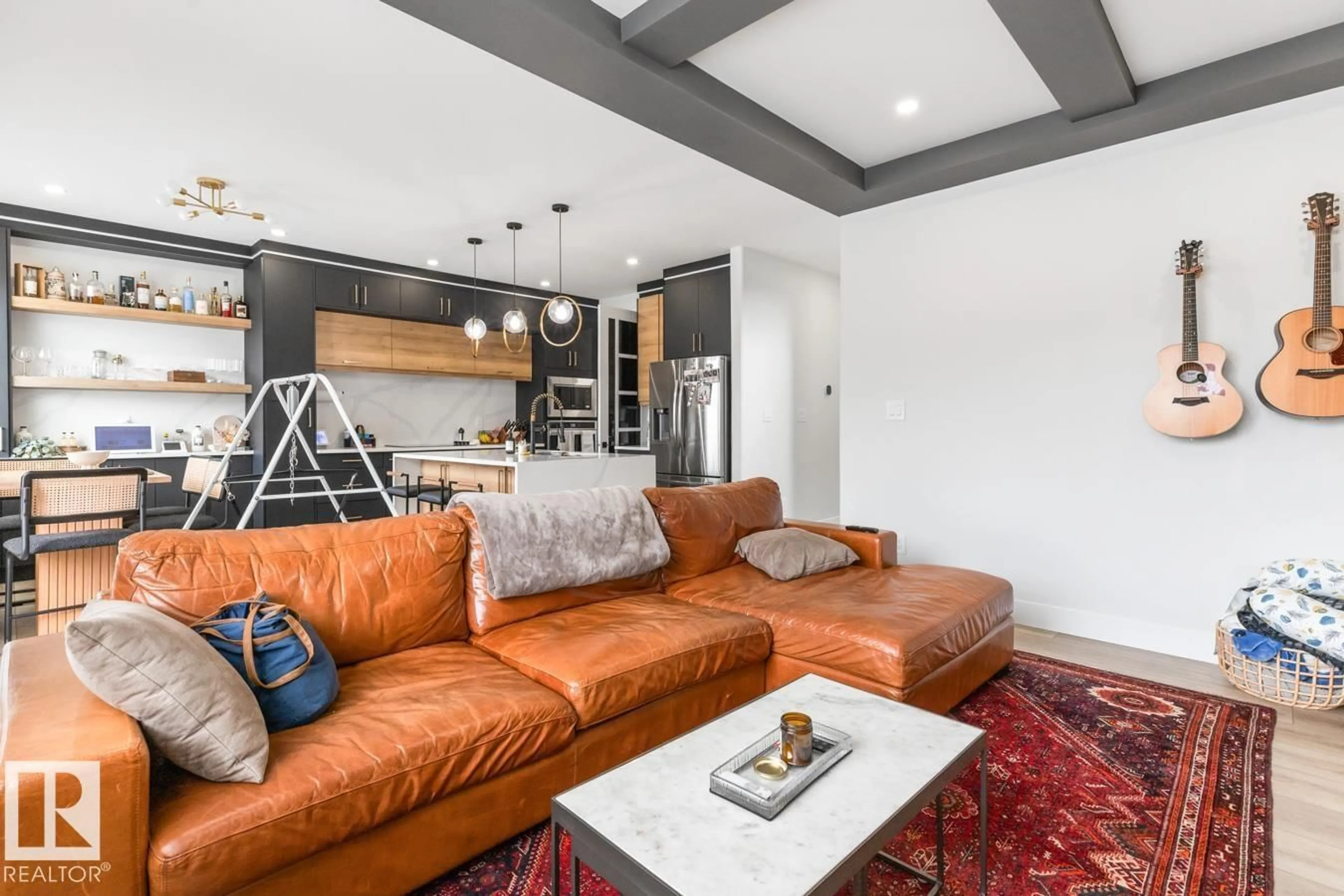 Living room with furniture, unknown for 6855 171 AV, Edmonton Alberta T5Z0W2