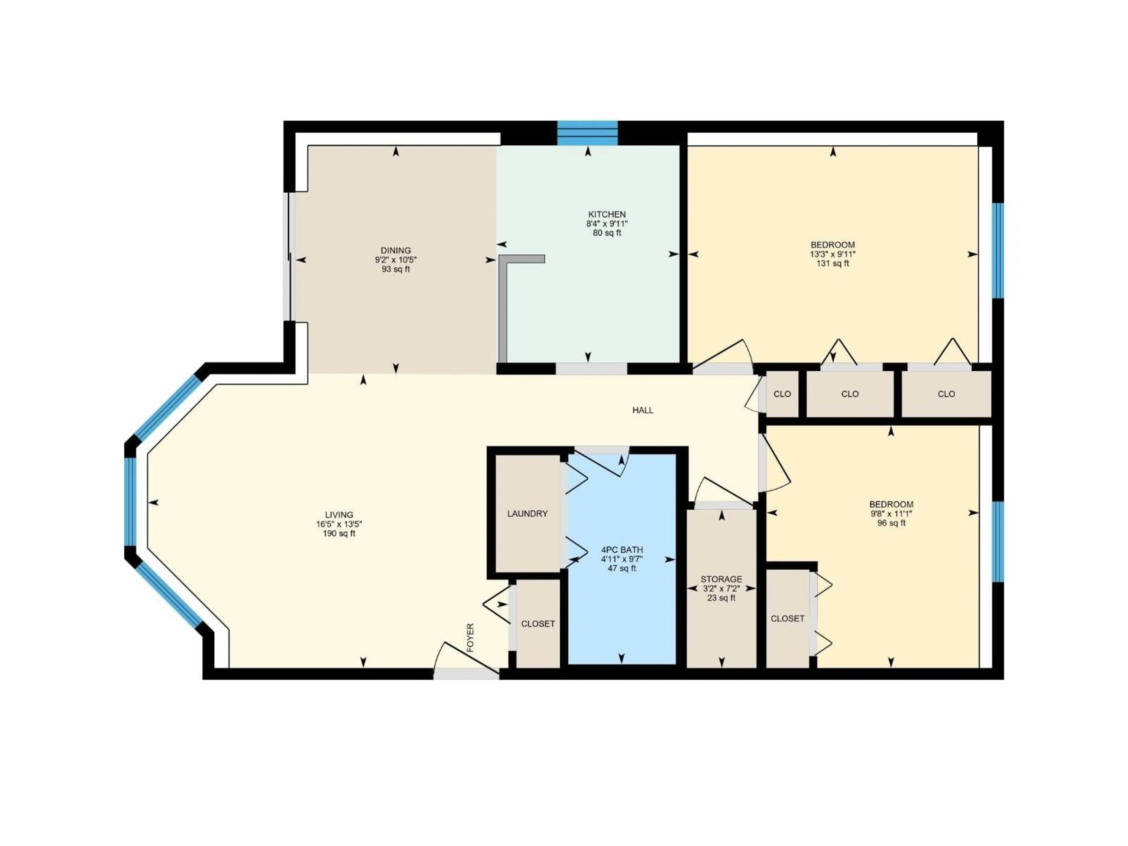 Floor plan for 902 - 1 13 ST, Cold Lake Alberta T9M0C7