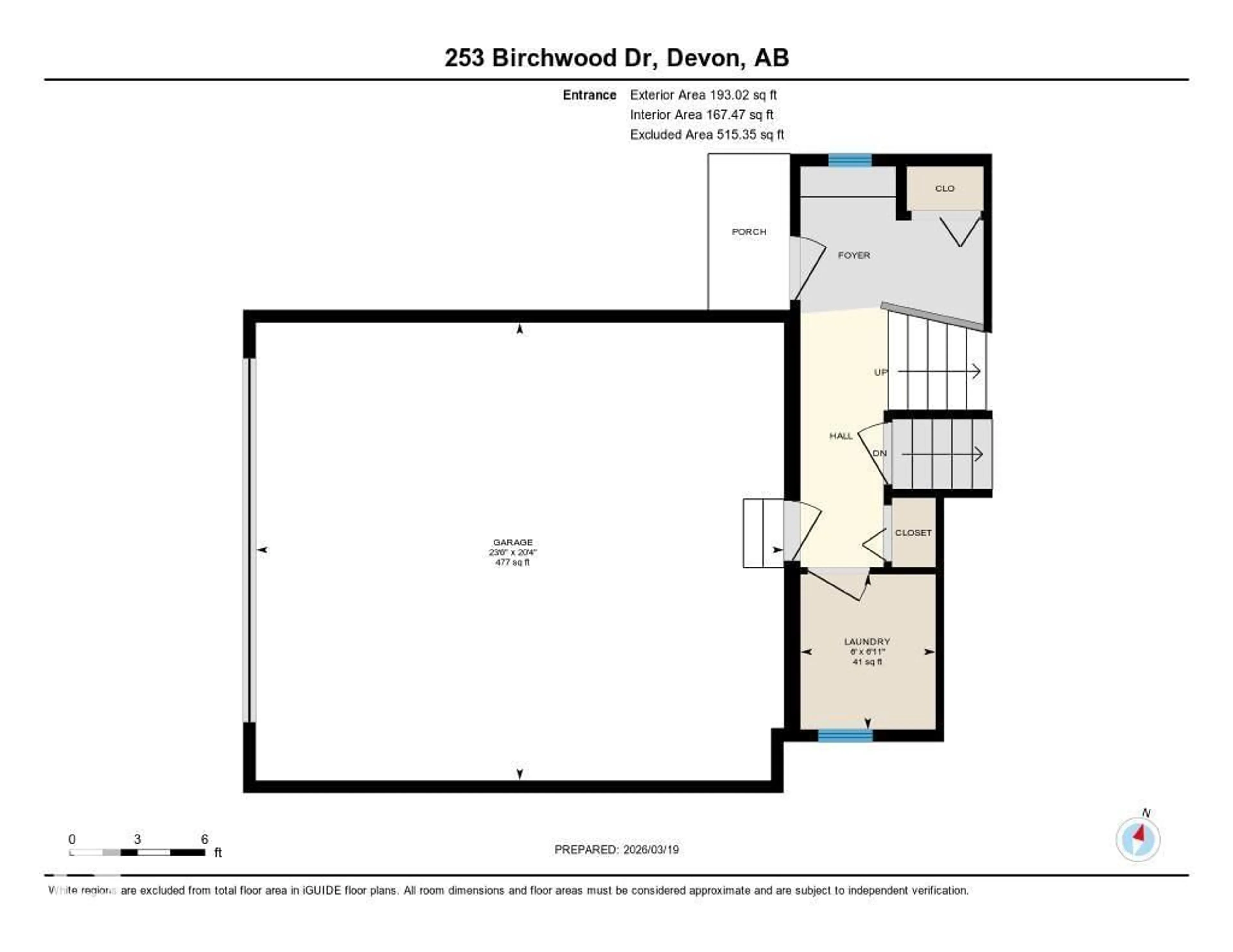 Floor plan for 253 BIRCHWOOD DR, Devon Alberta T9G2H9