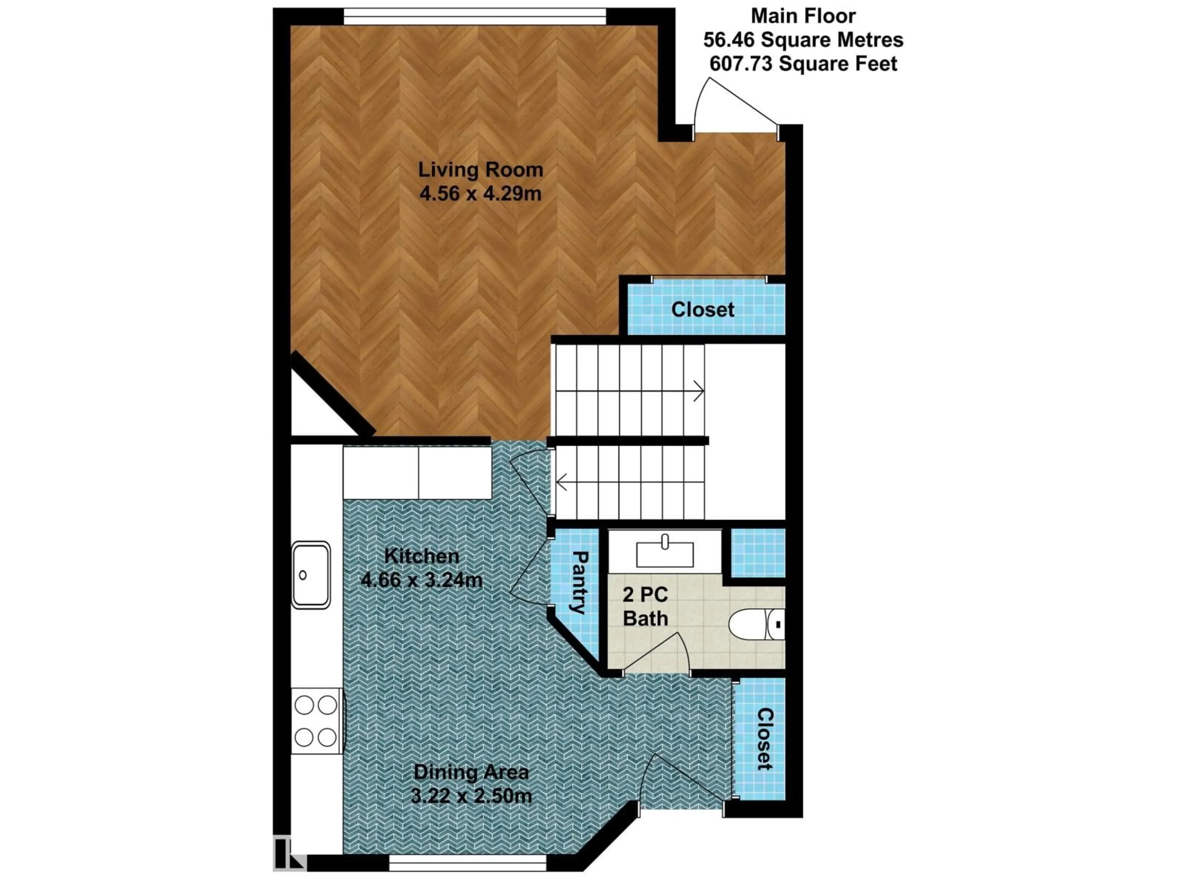 Floor plan for SW SW - 11919 18 AV, Edmonton Alberta T6W1W3