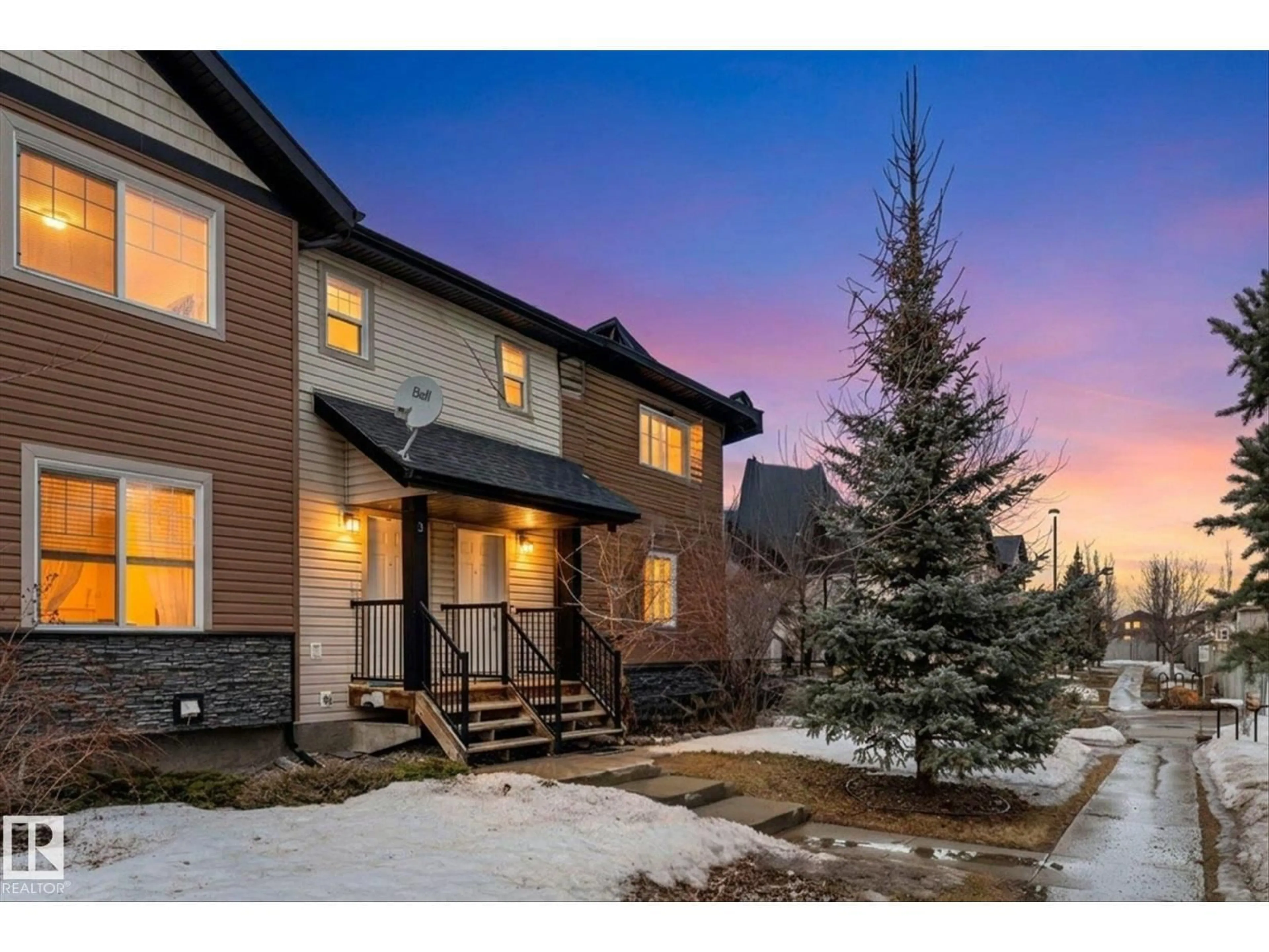 A pic from outside/outdoor area/front of a property/back of a property/a pic from drone, mountain view for 2 - 8716 179 AV, Edmonton Alberta T5Z0J3