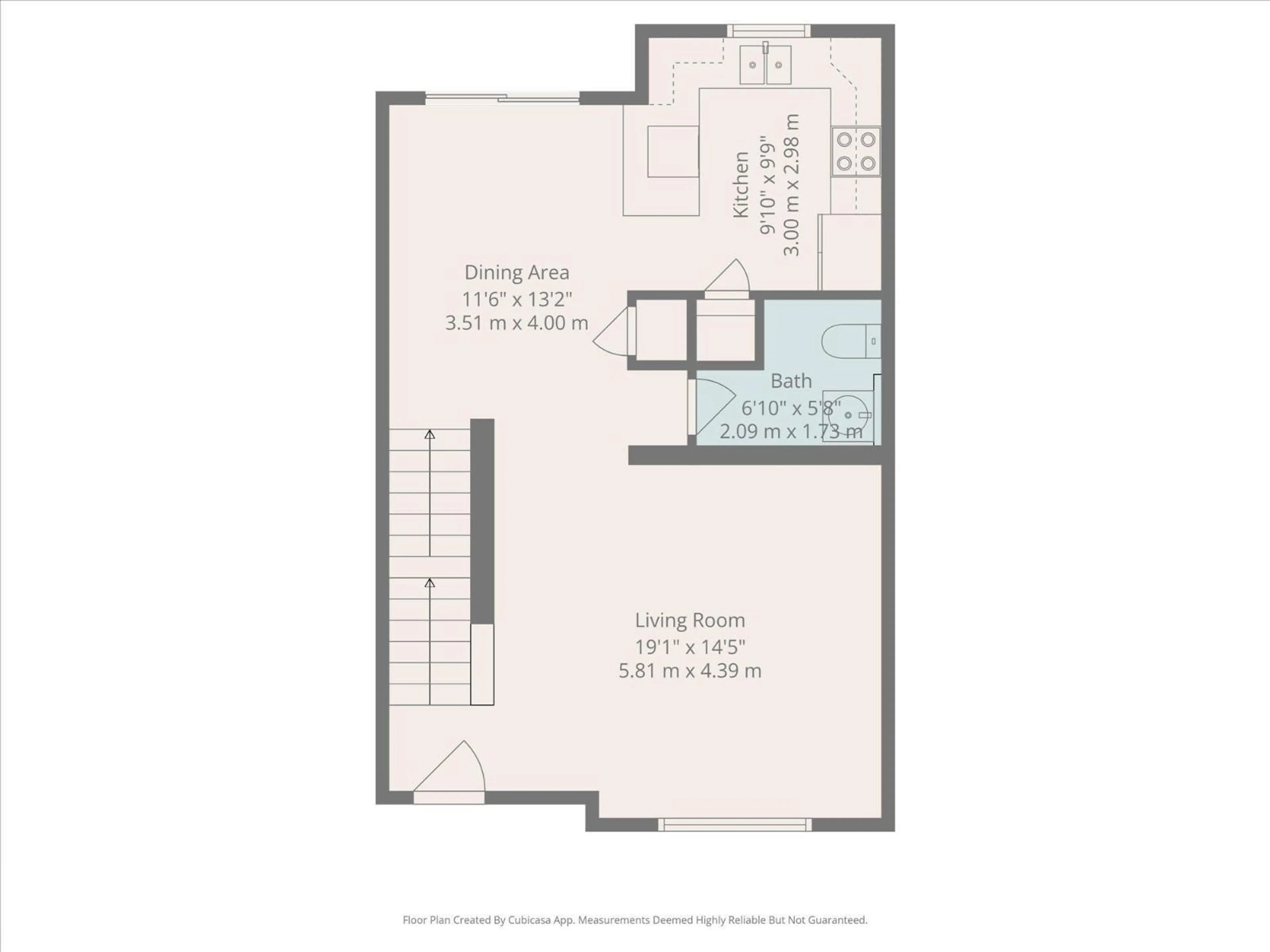 Floor plan for 2 - 8716 179 AV, Edmonton Alberta T5Z0J3