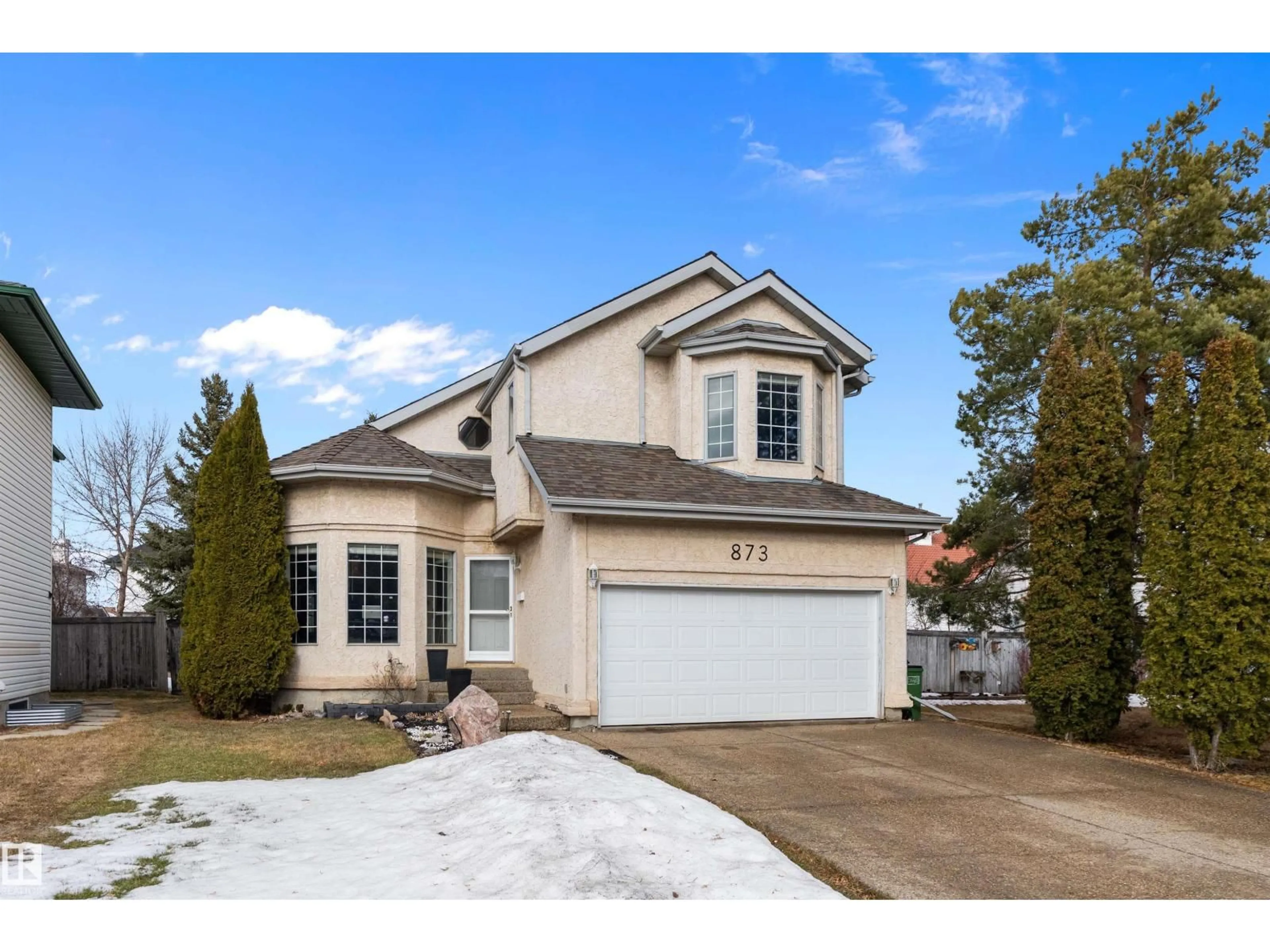 Home with vinyl exterior material, street for 873 RYAN PL, Edmonton Alberta T6R2K3