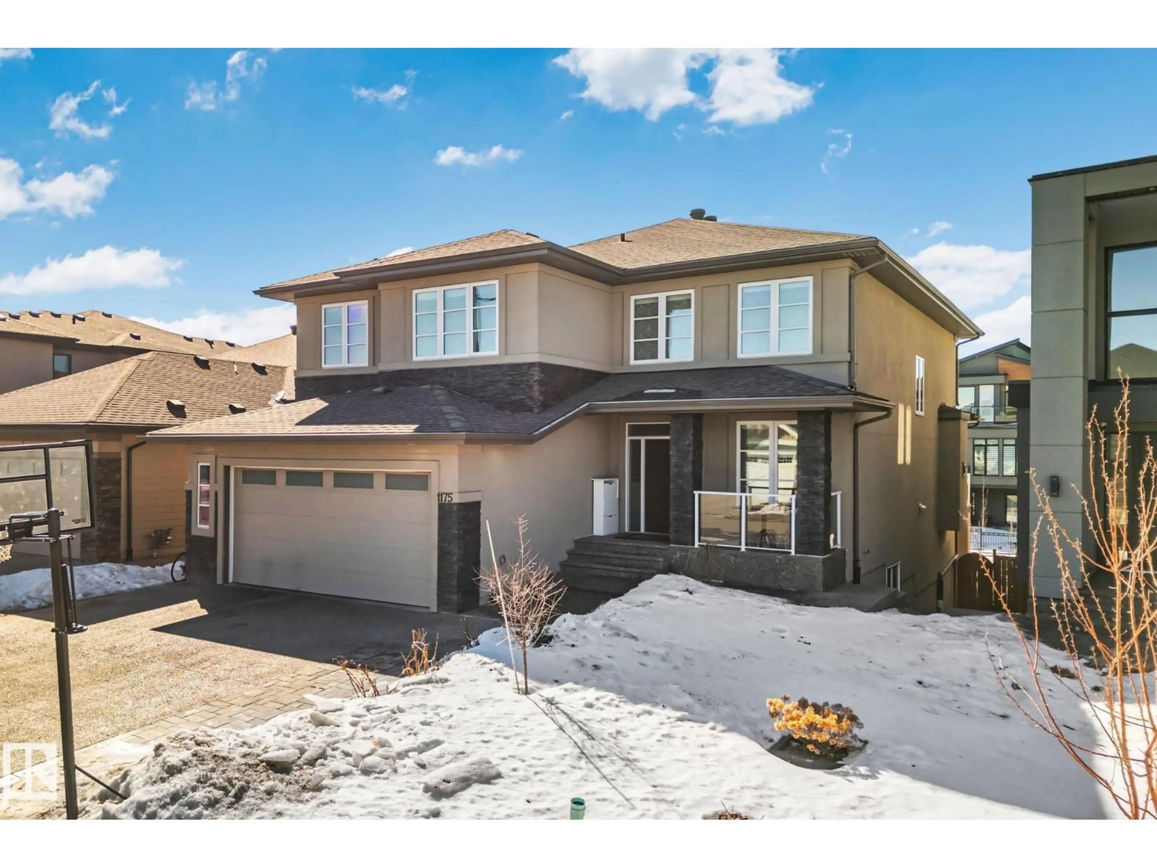 Home with brick exterior material, street for GR SW - 1175 HAINSTOCK GREEN, Edmonton Alberta T6W0C3