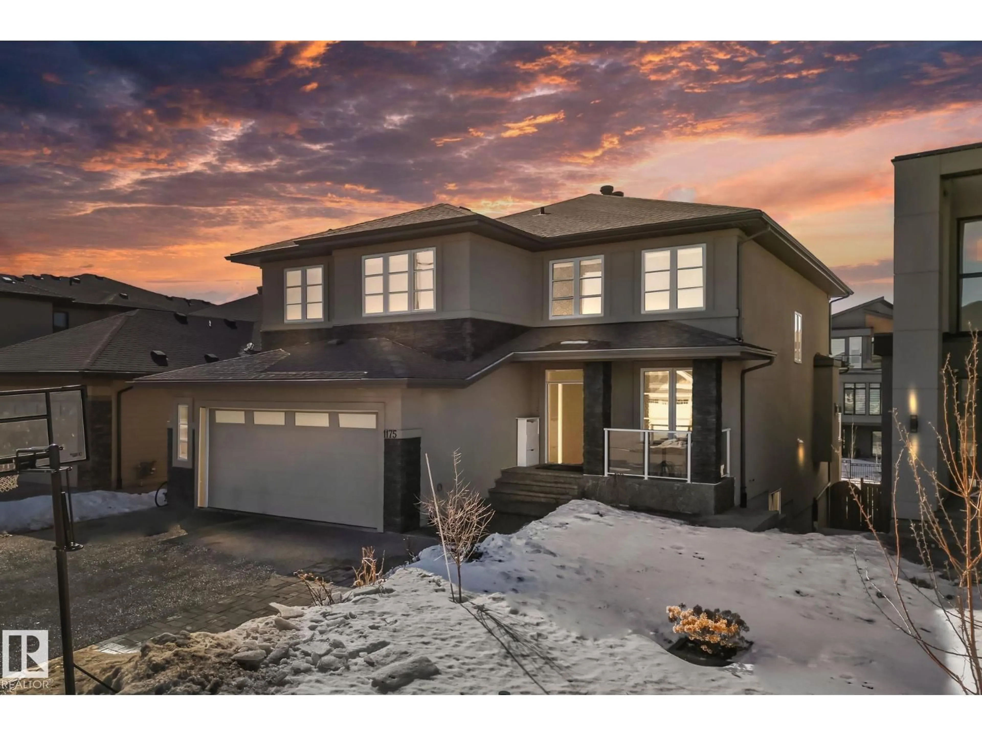 Home with brick exterior material, street for GR SW - 1175 HAINSTOCK GREEN, Edmonton Alberta T6W0C3