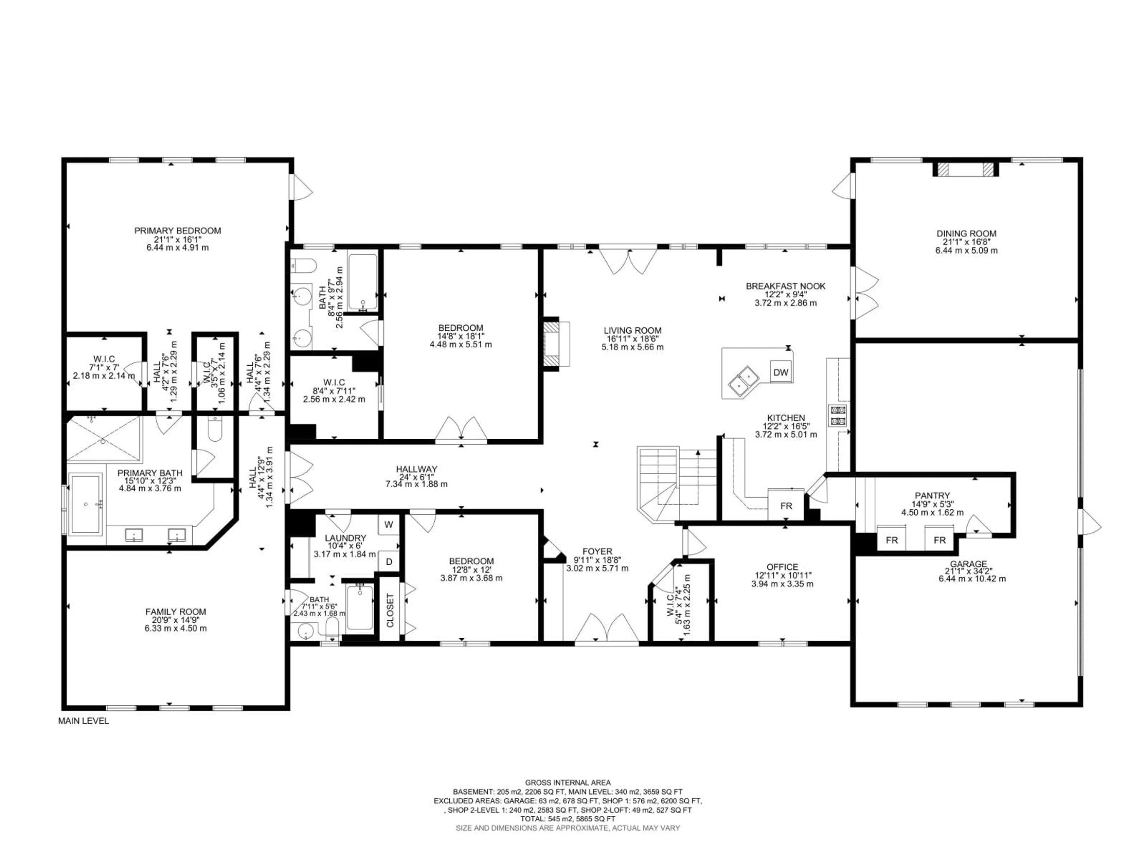 Floor plan for 51320 RGE ROAD 10, Rural Parkland County Alberta T7Y2A3