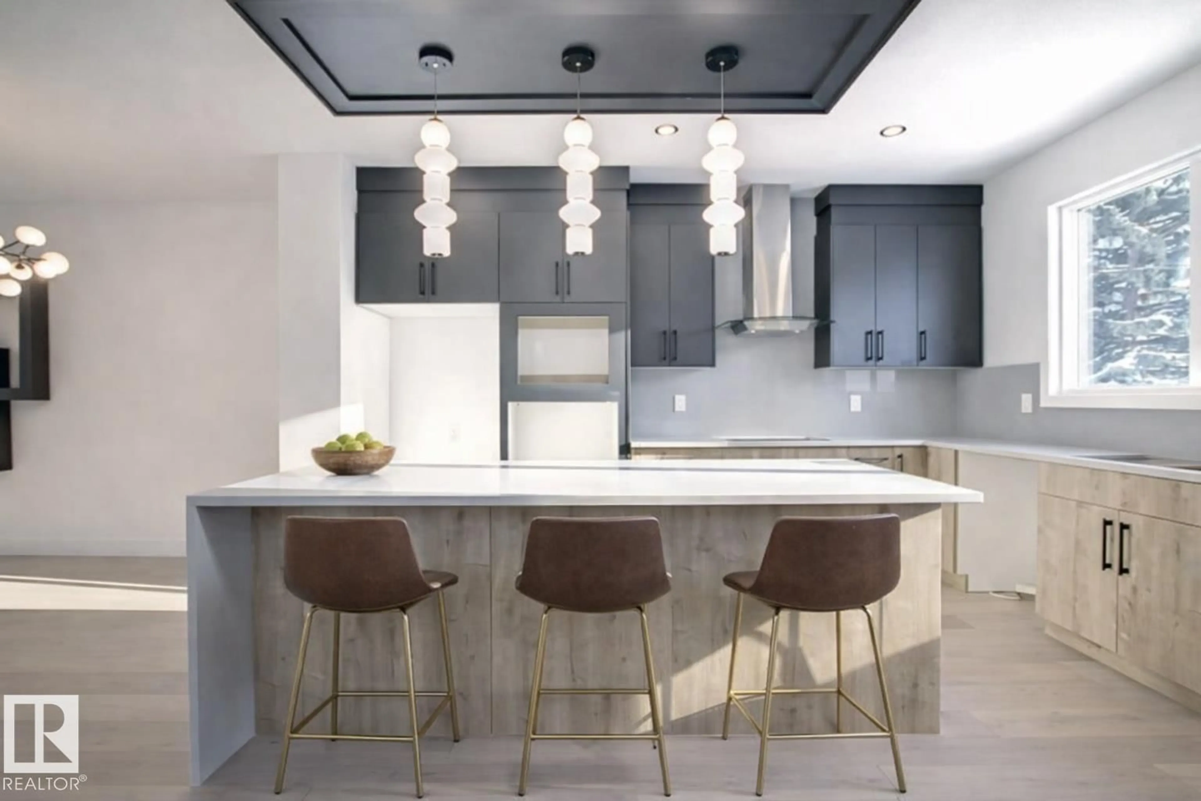 Contemporary kitchen, unknown for NW - 13909 107A AV, Edmonton Alberta T5M2A8