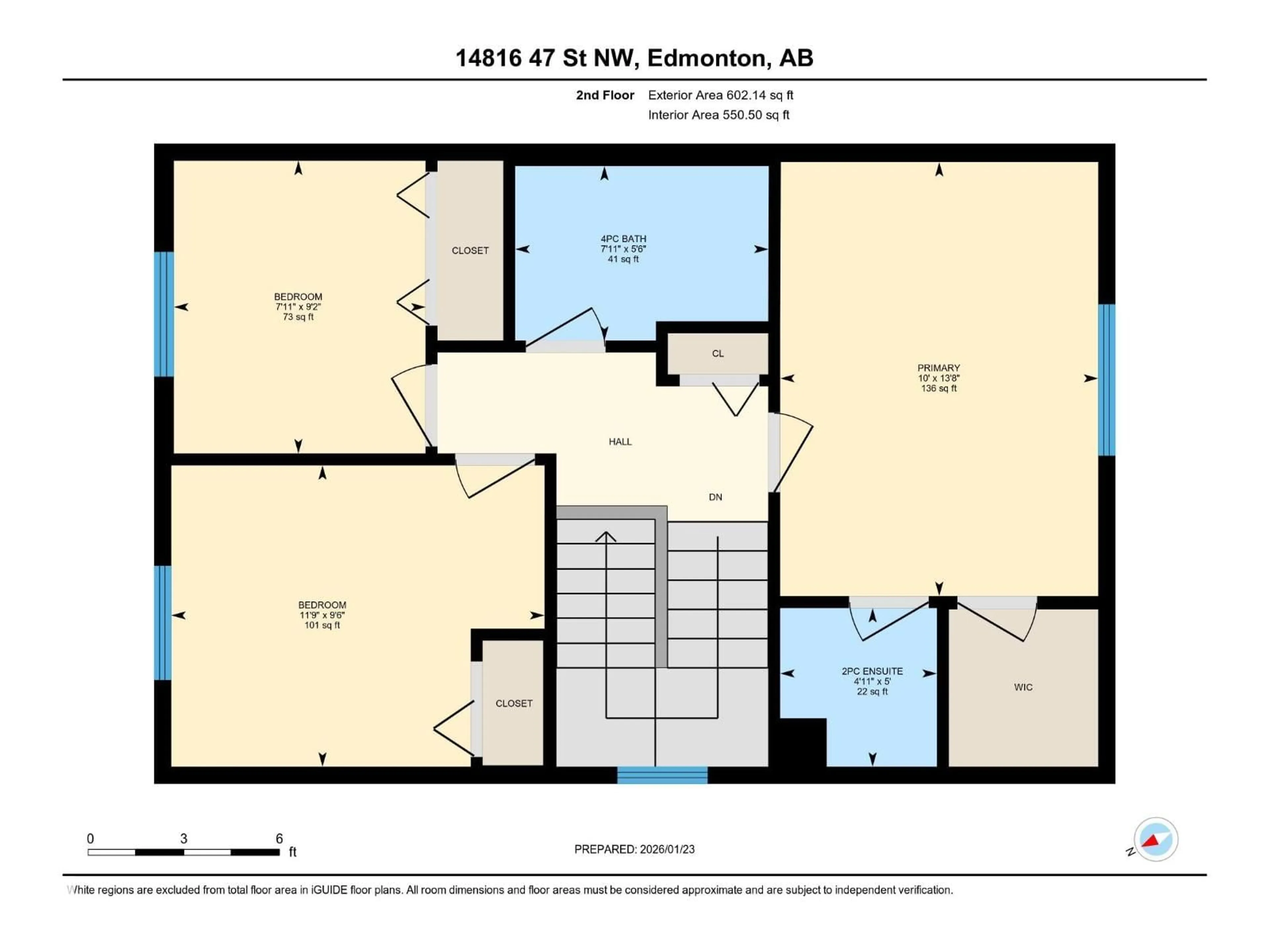 Floor plan for 14816 47 ST, Edmonton Alberta T5Y2X3